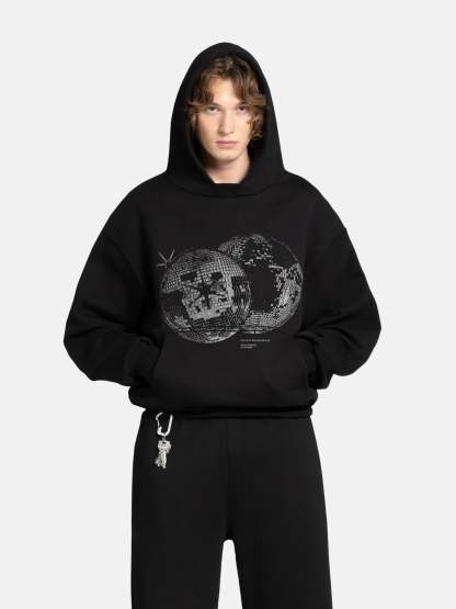 THE DISCO HOODIE - BLACK-Fineriform