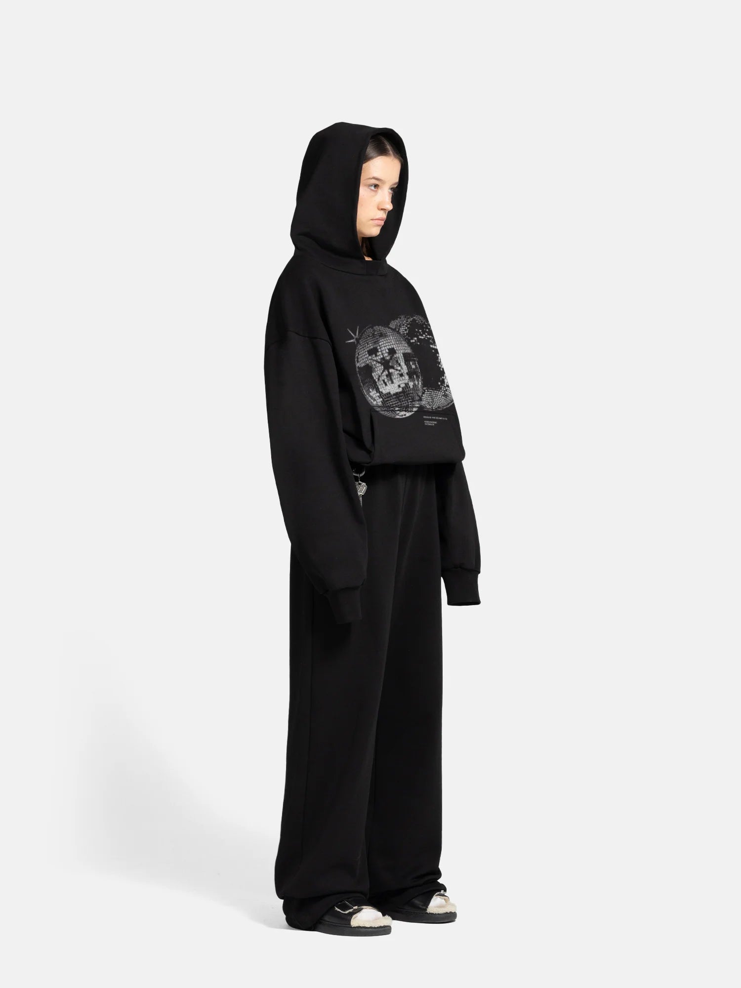 THE DISCO HOODIE - BLACK-Fineriform