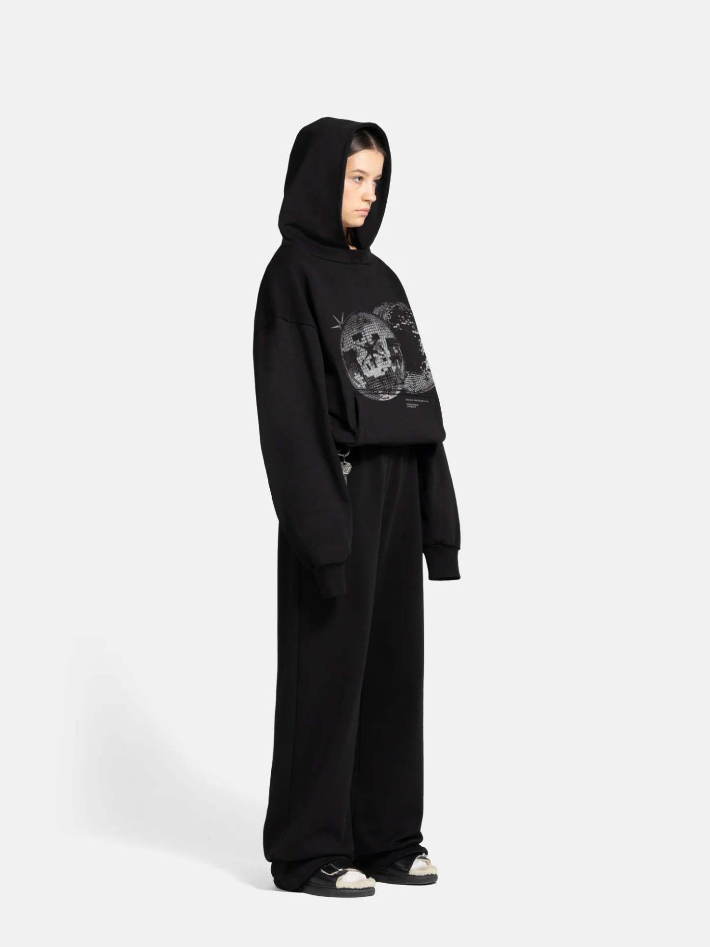 THE DISCO HOODIE - BLACK-Fineriform