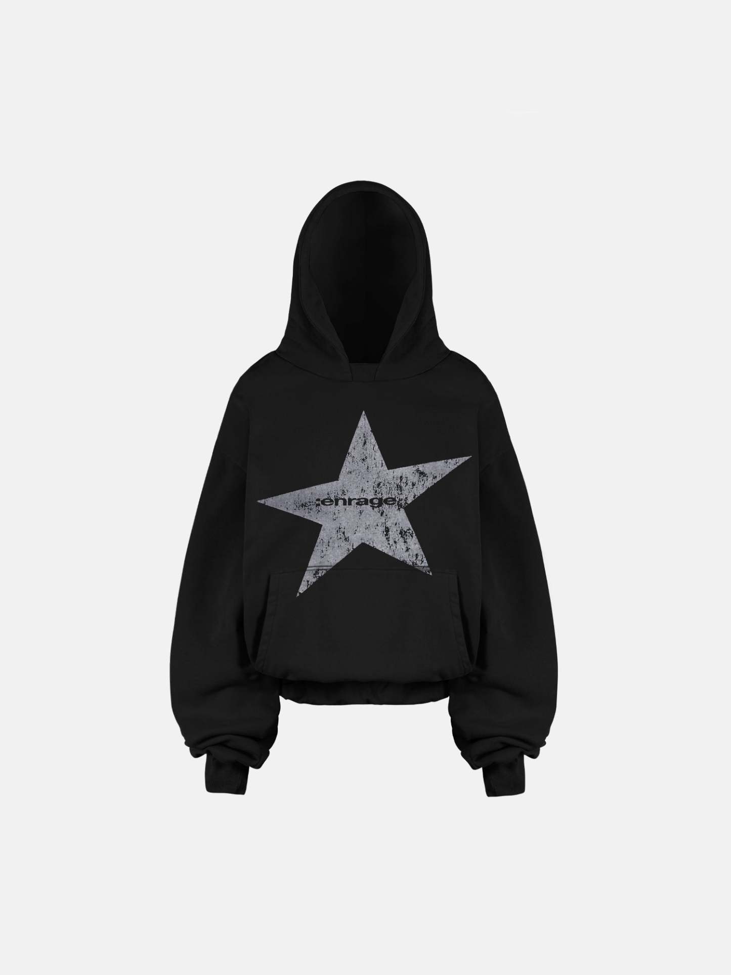 STAR HOODIE - BLACK-Fineriform