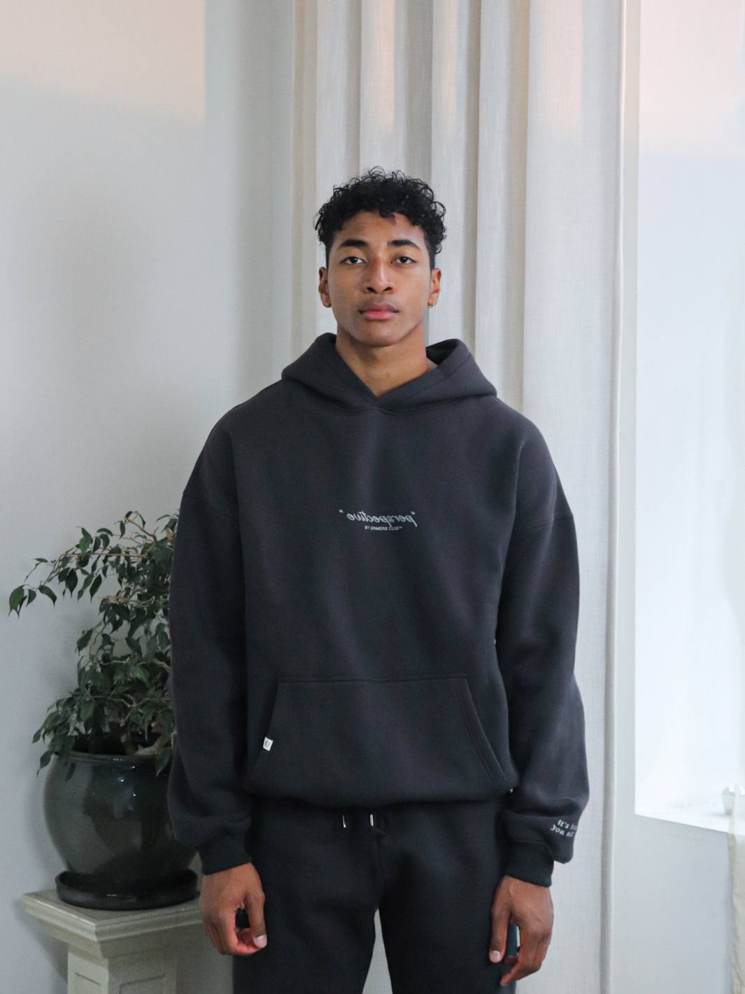 PERSPECTIVE HOODIE - FADED BLACK-Fineriform