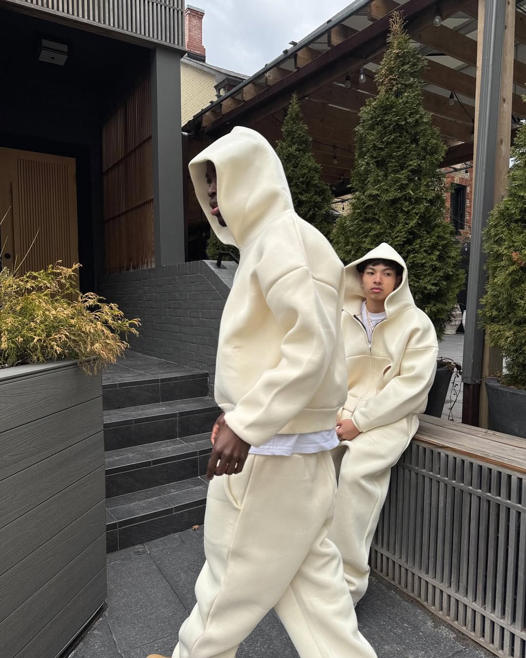 610 GSM MONOCHROME STRAIGHT LEG SWEATS-Fineriform