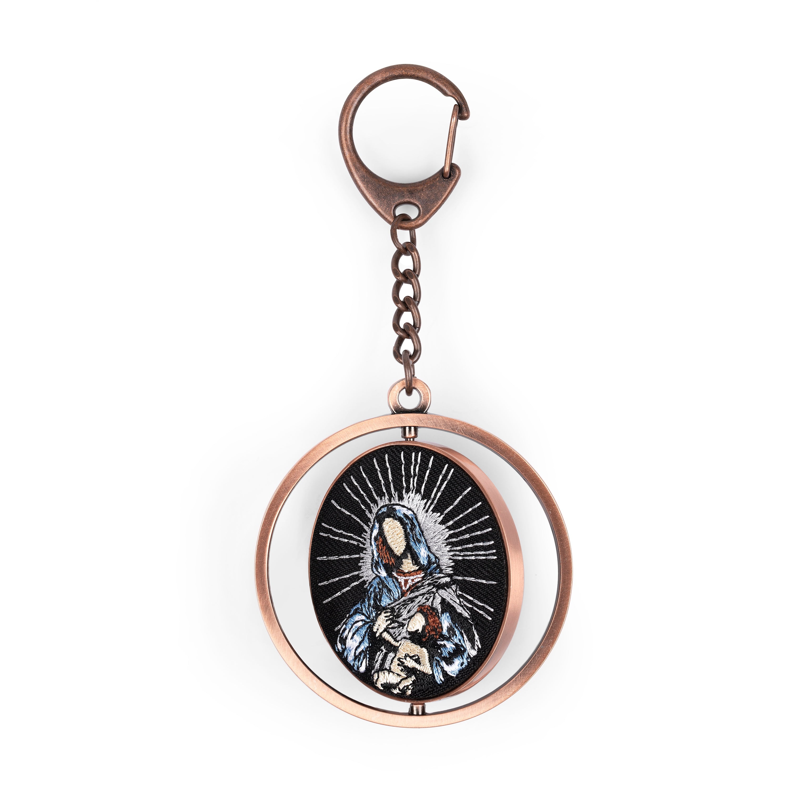 "awakening v2" round keychain-Fineriform