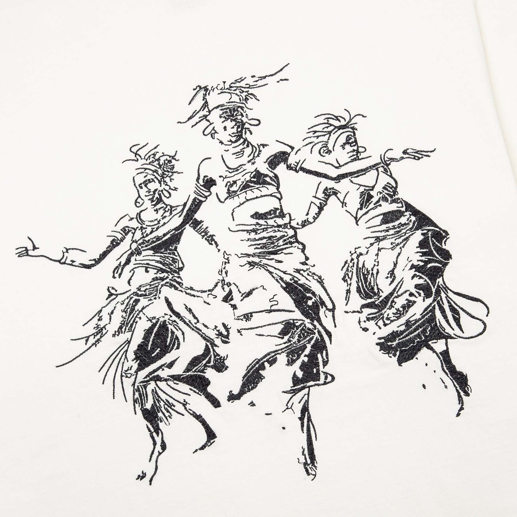 "mosaic" T Shirt off white-Fineriform