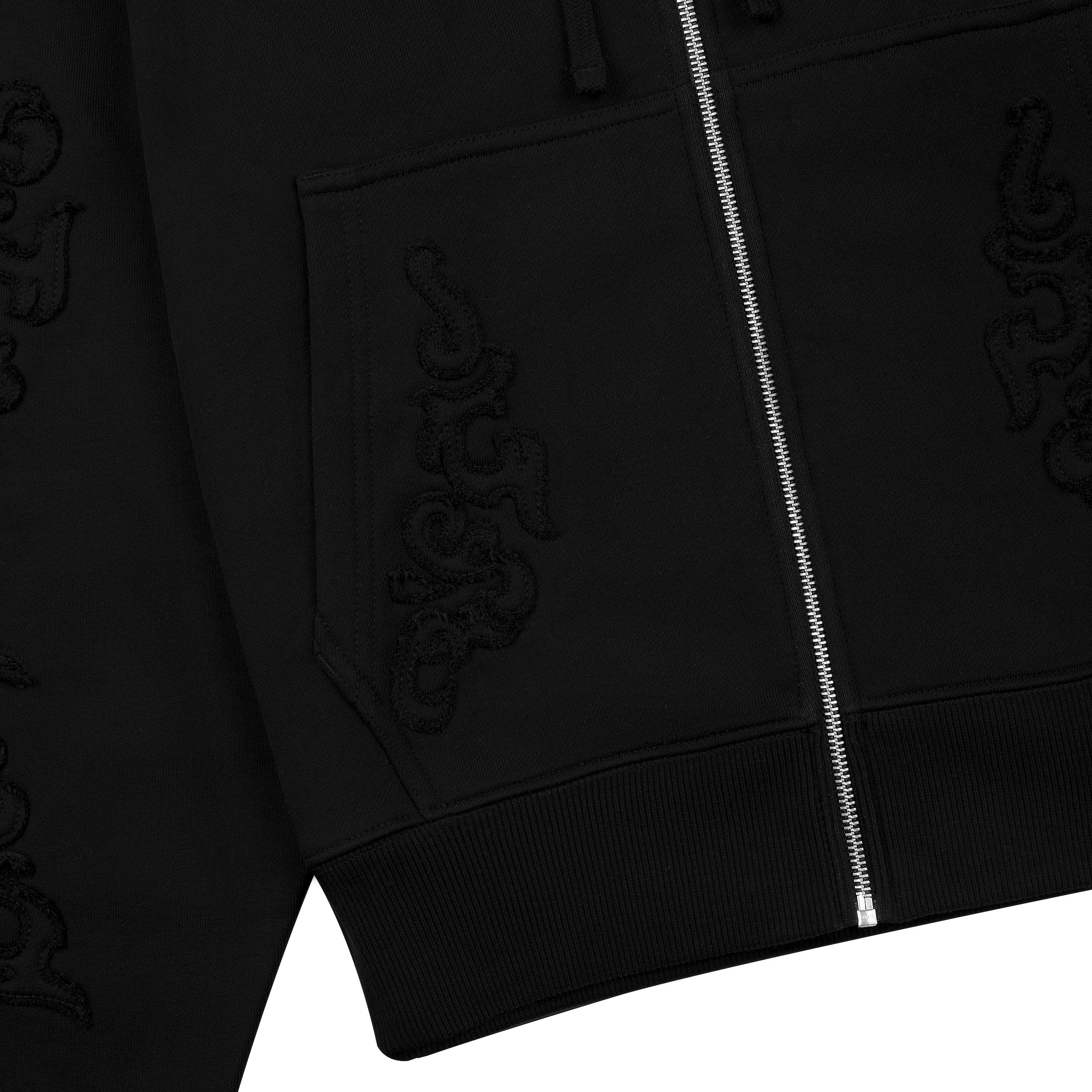 "western" Zip Up black-Fineriform