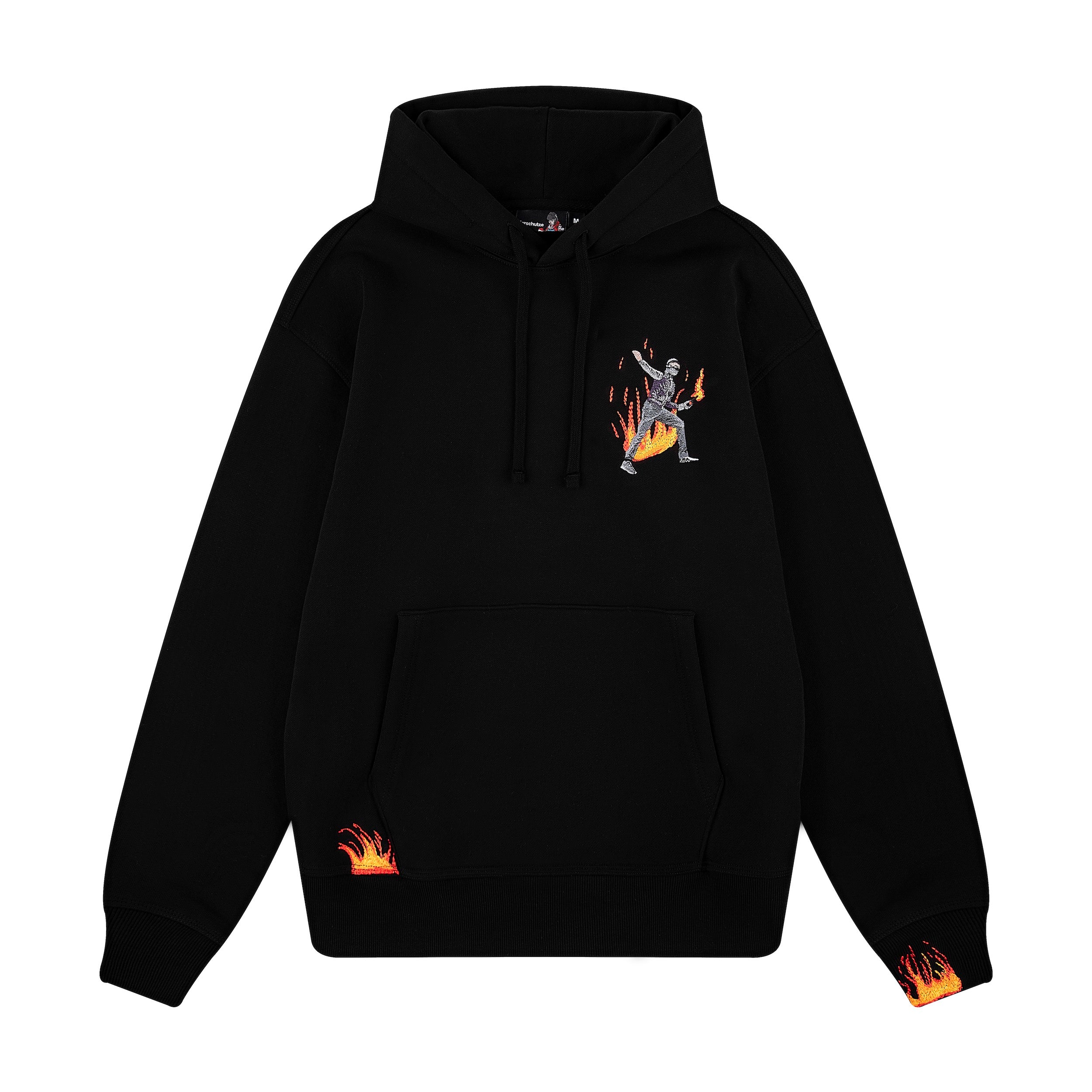 "riot" Hoodie black-Fineriform