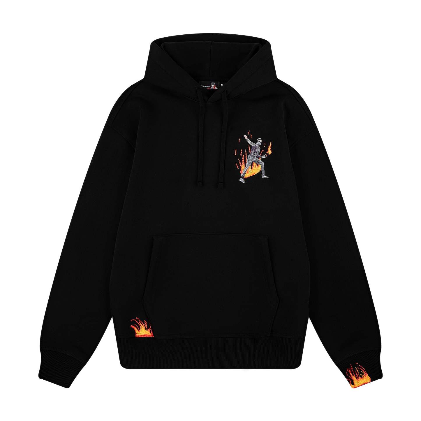 "riot" Hoodie black-Fineriform