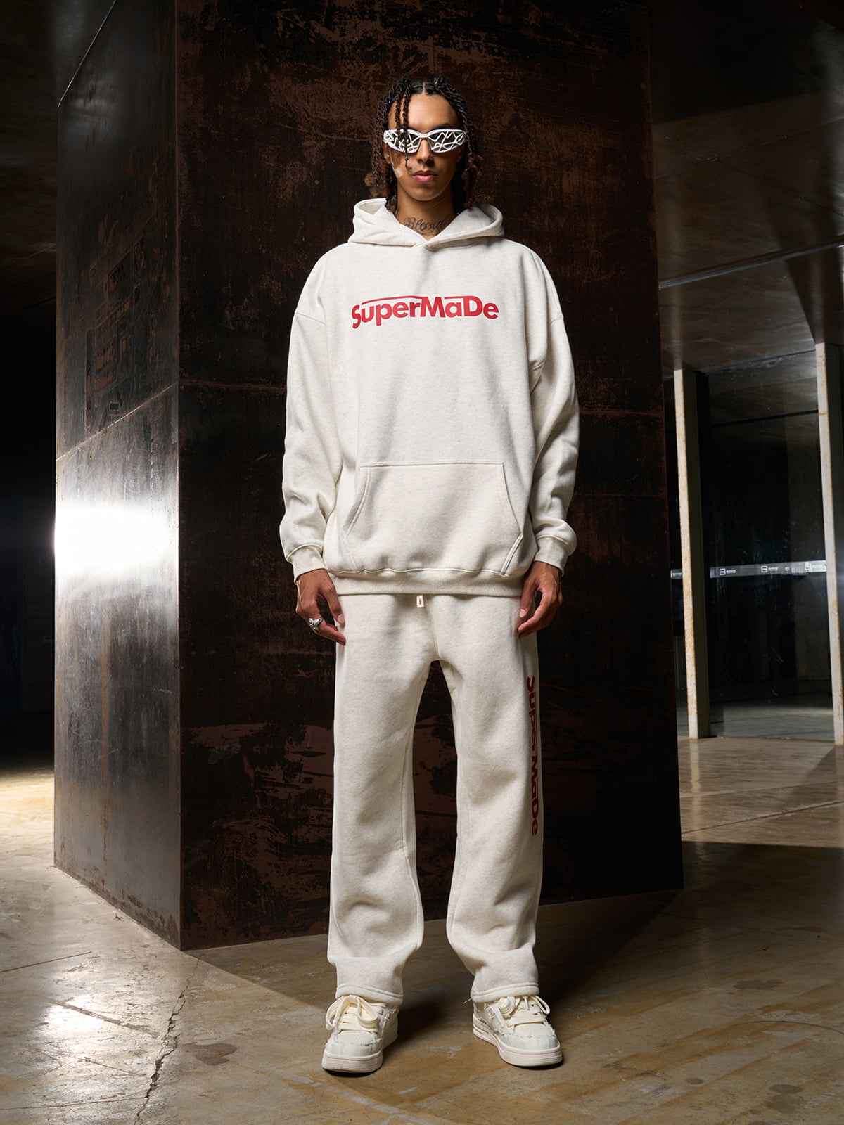 Streetwear SuperMade Letter Print Casual Set-Fineriform