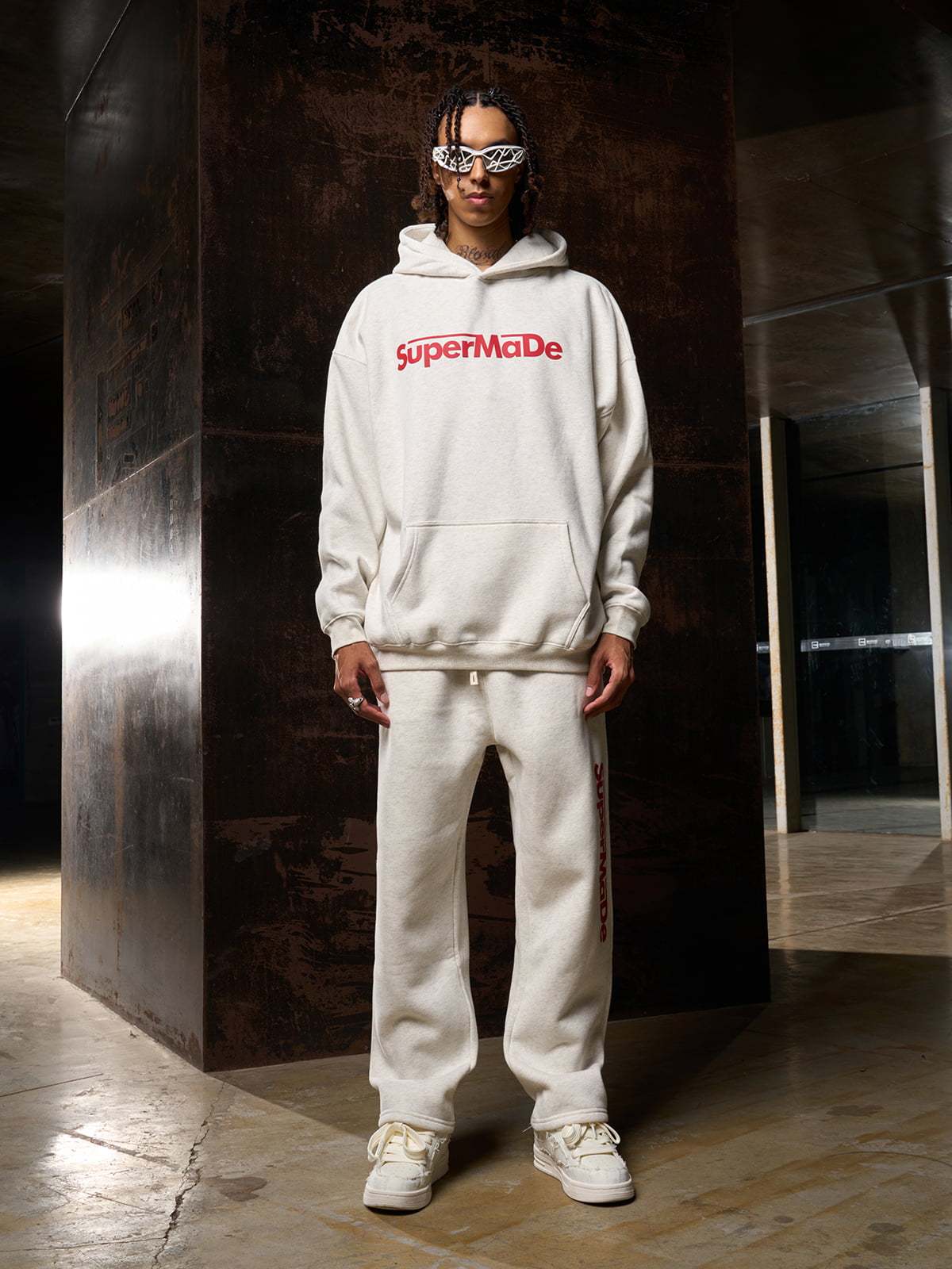 Streetwear SuperMade Letter Print Casual Set-Fineriform