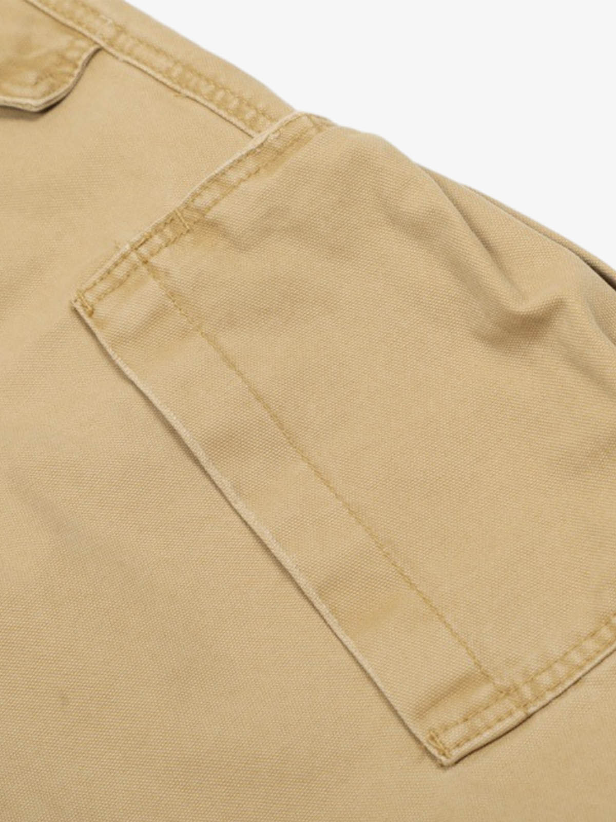 Cotton Hole Patch Pleated Multi-Pocket Cargo Casual Pants-Fineriform