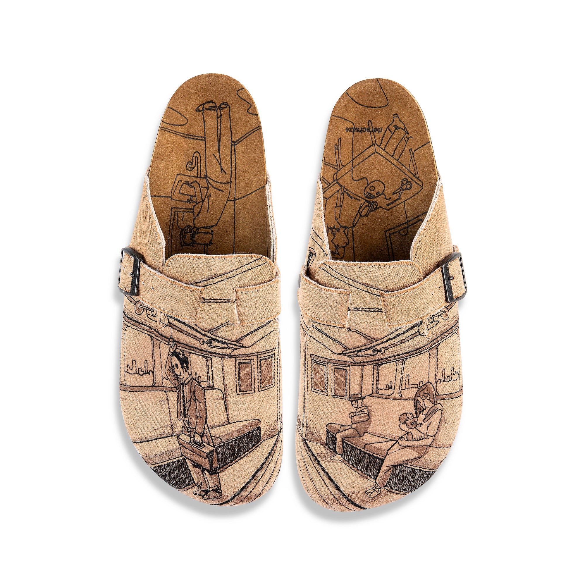 "faces" clogs beige-Fineriform