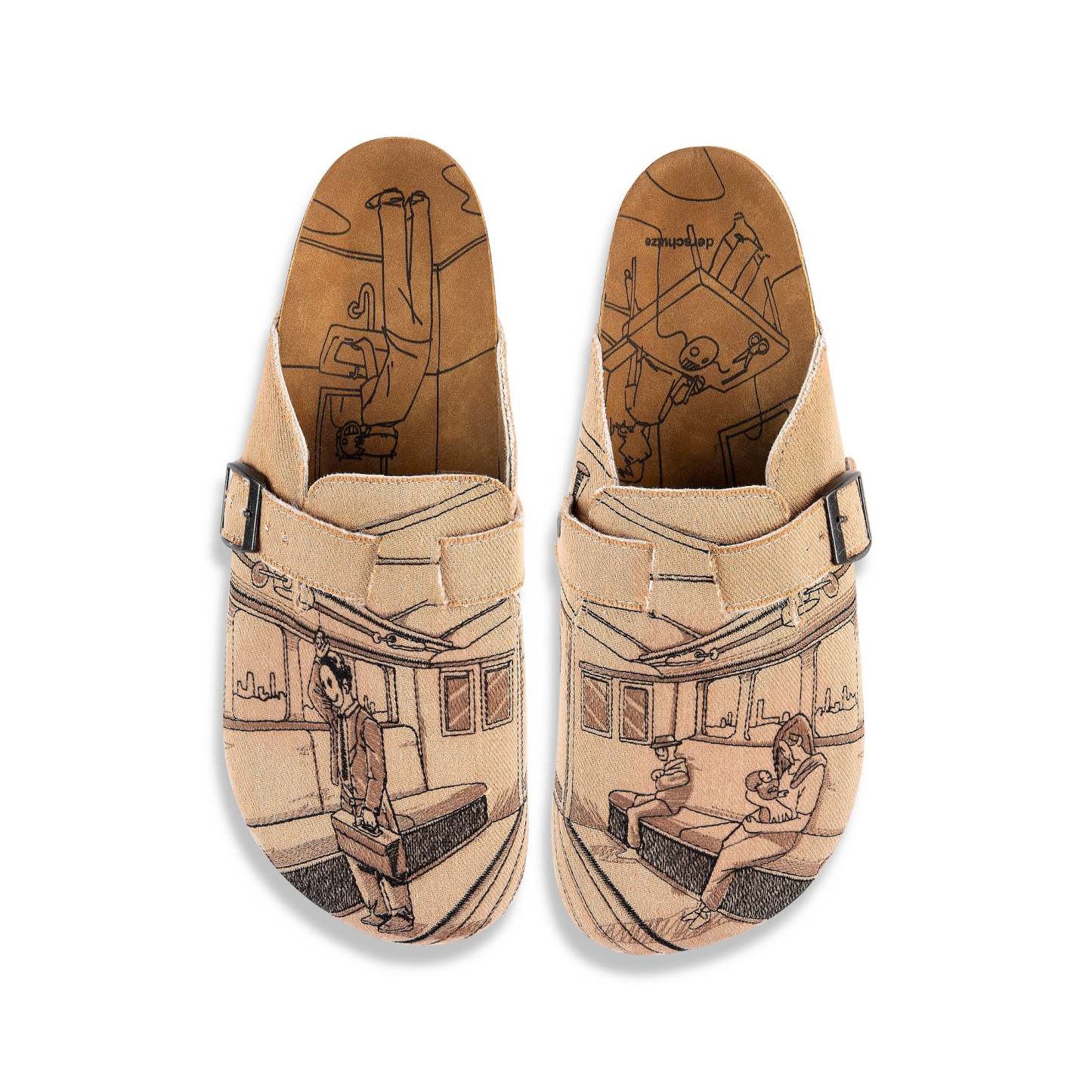 "faces" clogs beige-Fineriform