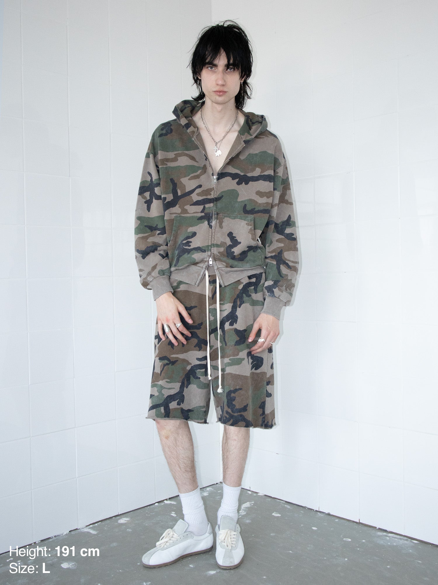 THE BLANC MAXI SHORTS - CAMO-Fineriform