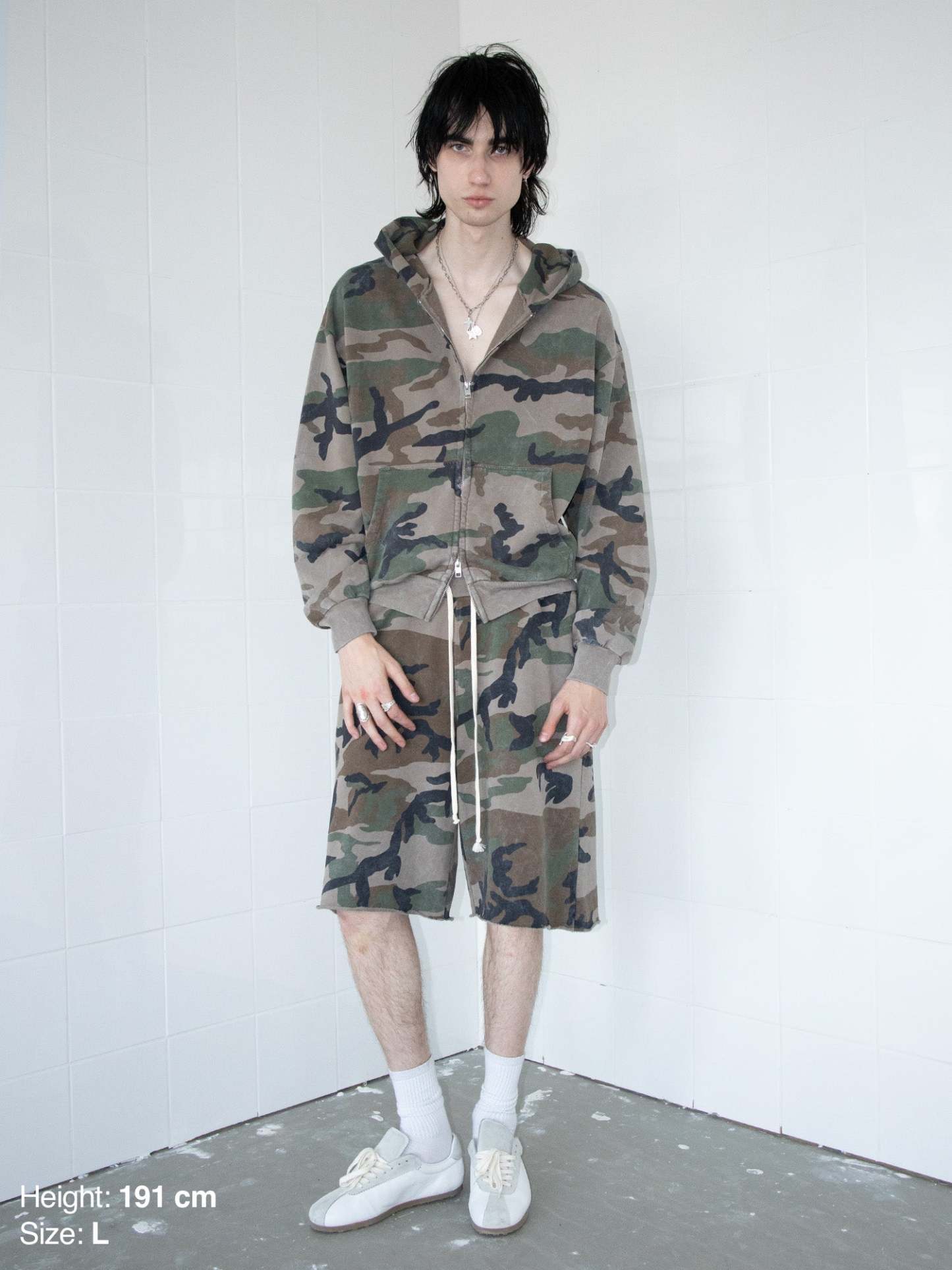 THE BLANC MAXI SHORTS - CAMO-Fineriform