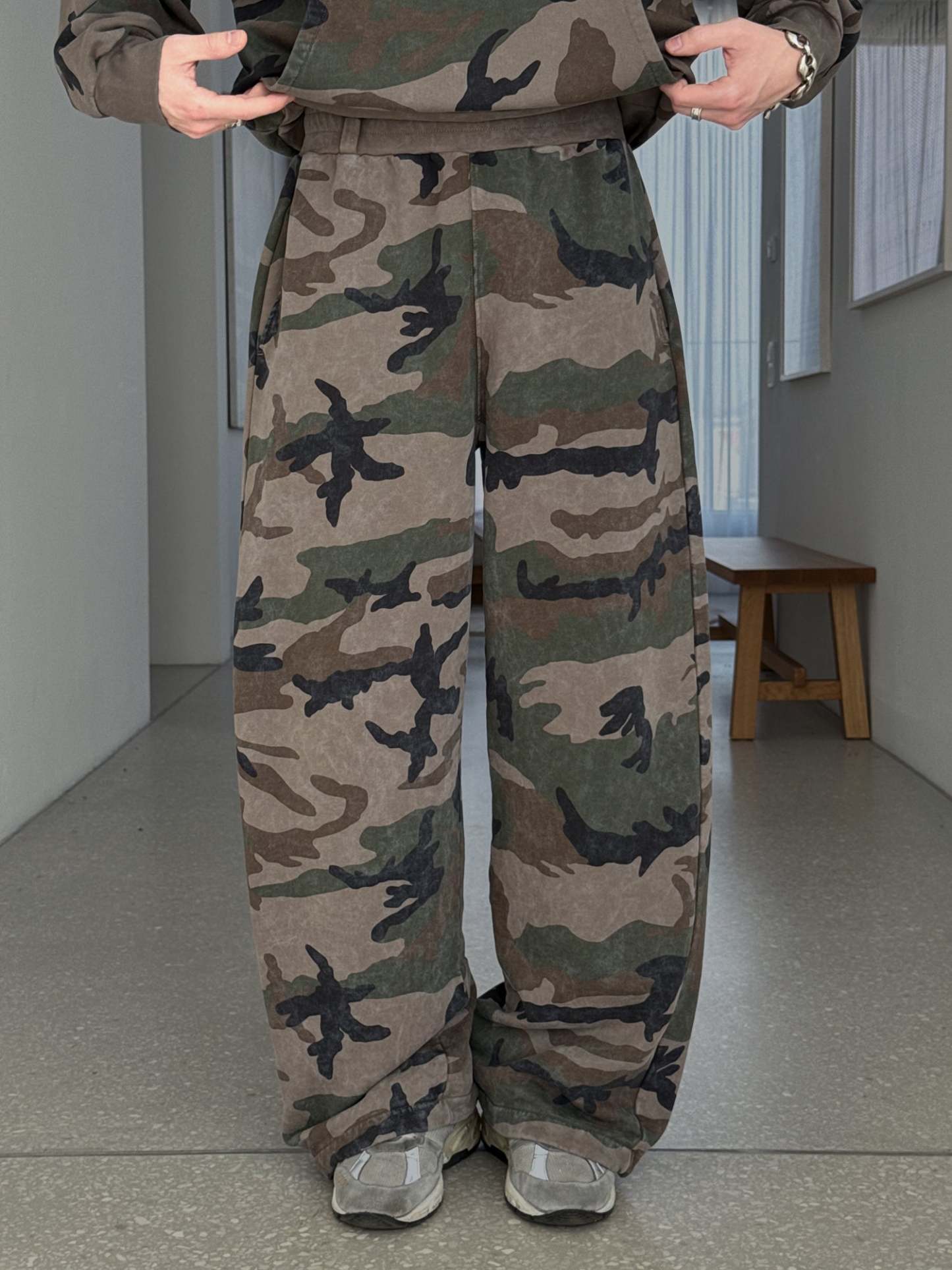 THE BLANC SWEATPANTS - VINTAGE CAMO-Fineriform