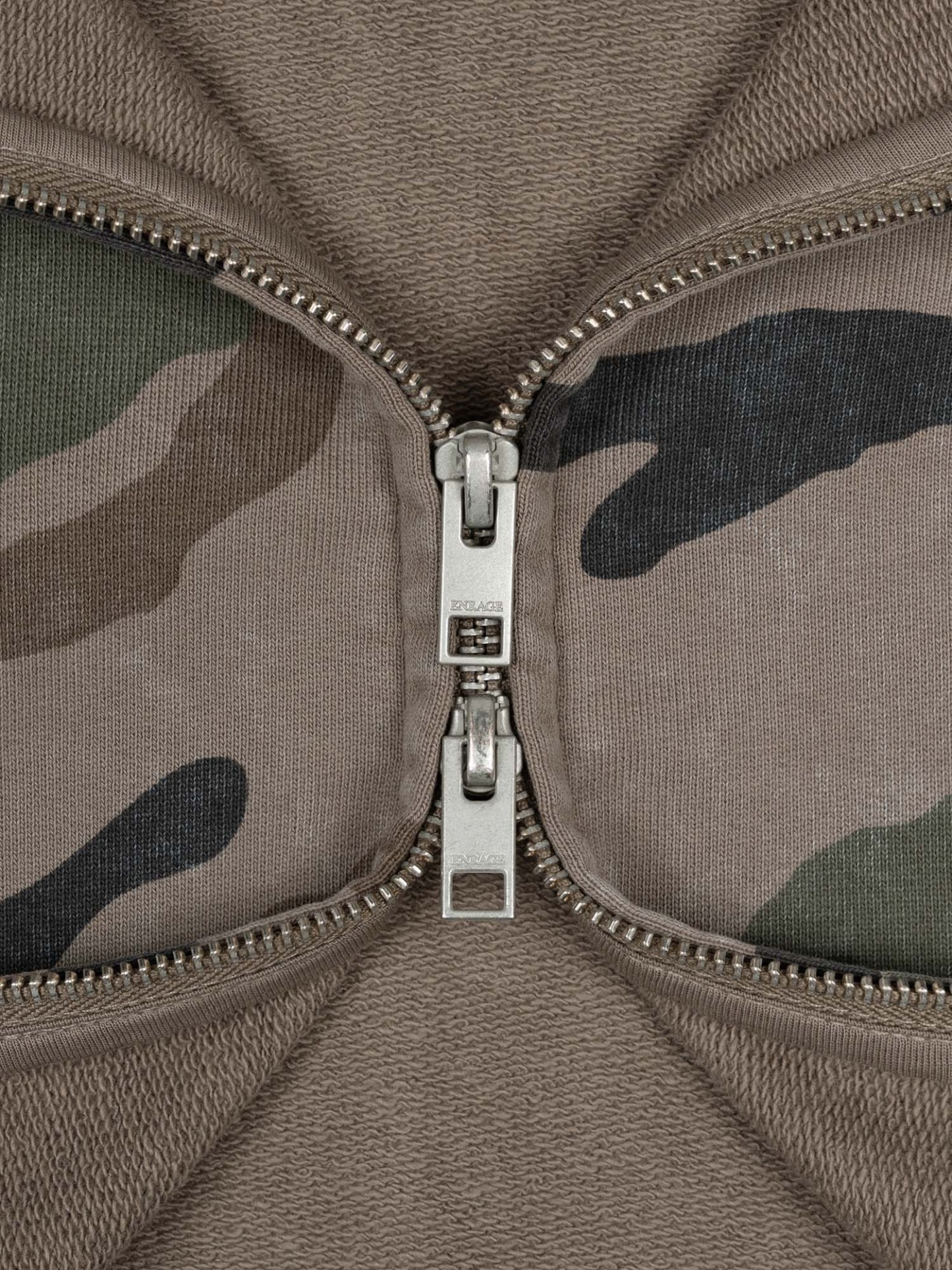 THE BLANC ZIP HOODIE - VINTAGE CAMO-Fineriform