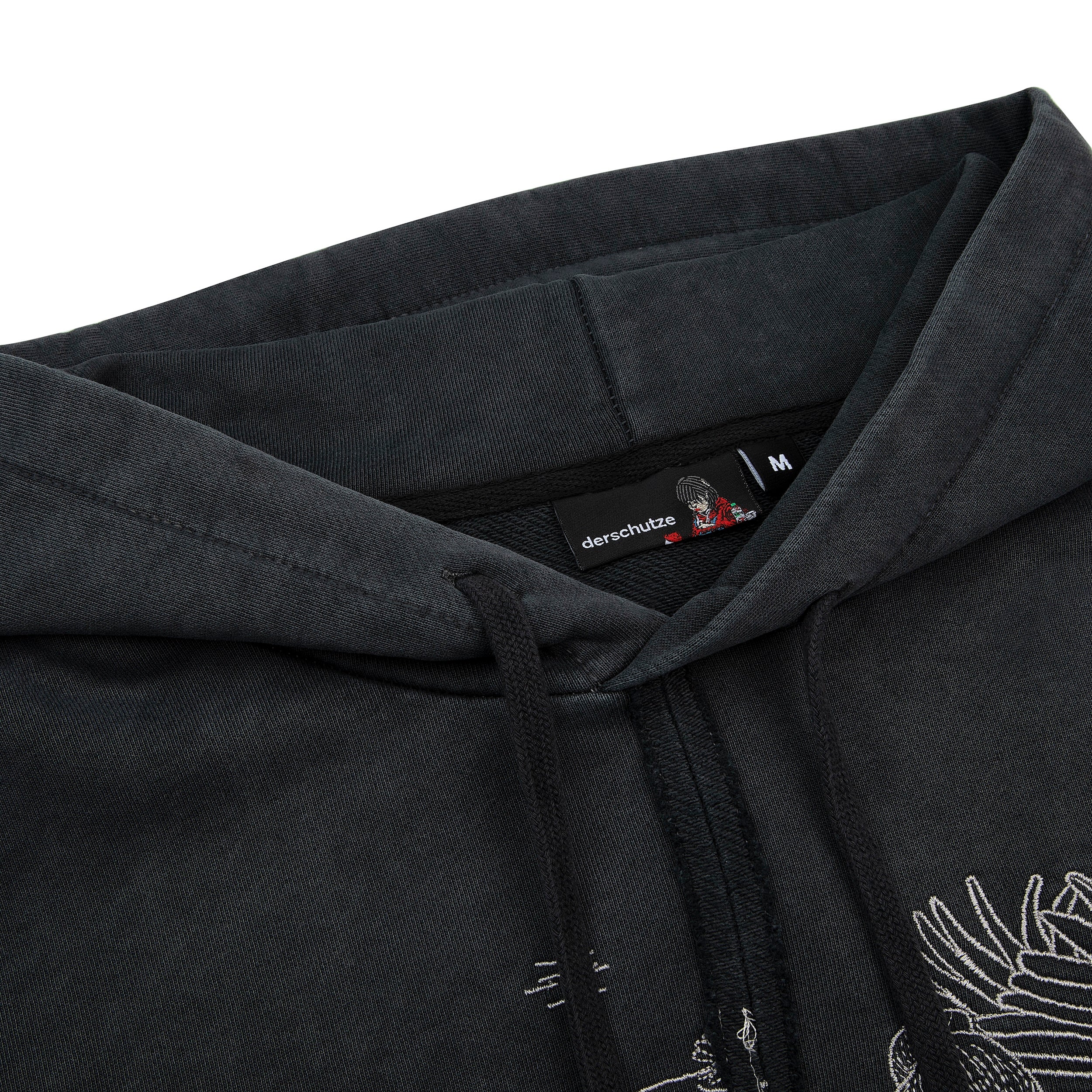 "sashiko" Hoodie anthracite-Fineriform