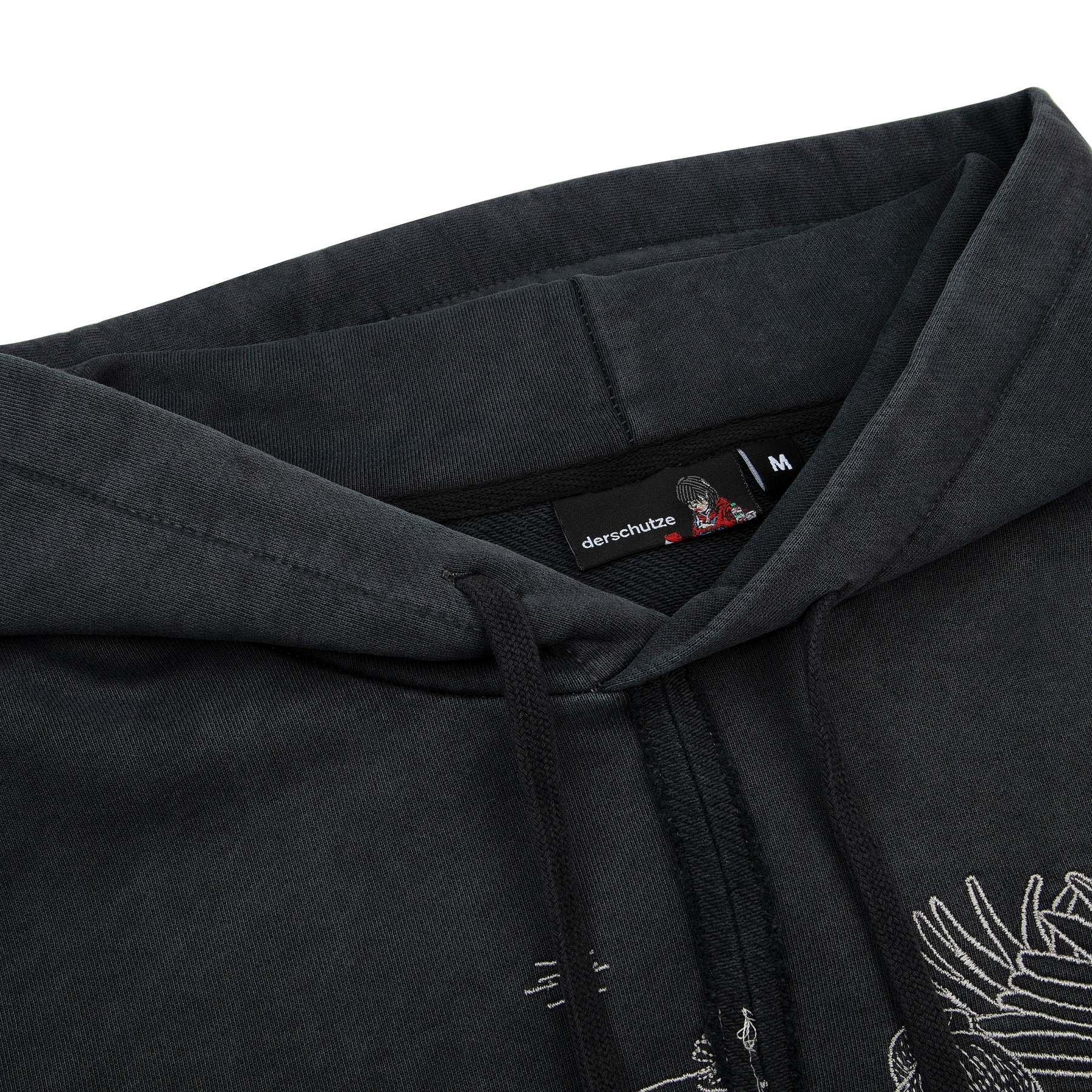 "sashiko" Hoodie anthracite-Fineriform
