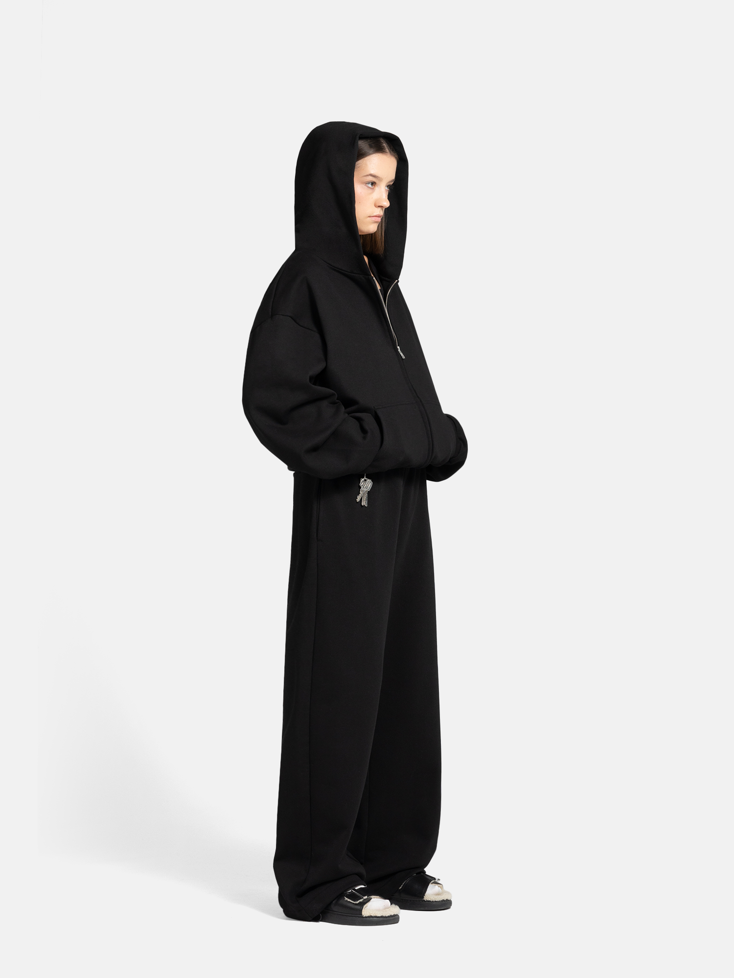 THE BLANC SWEATPANTS - BLACK-Fineriform