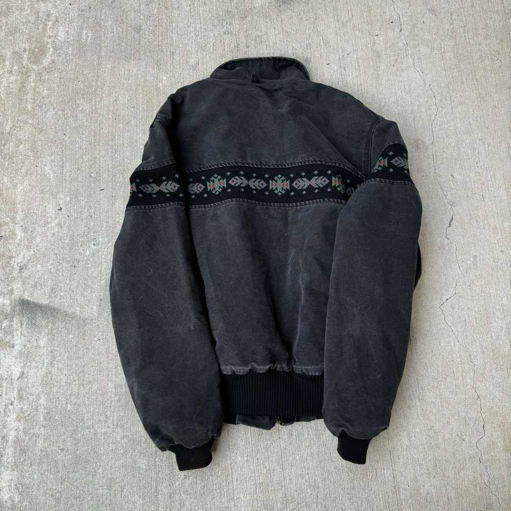 Vintage Tribal Zip-Up Warm Lined Jacket-Fineriform