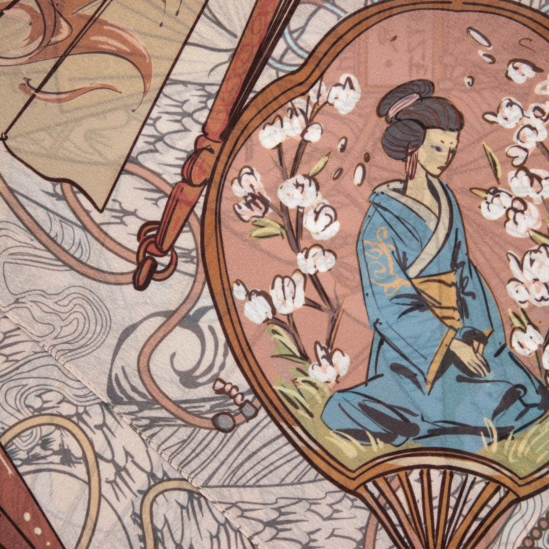 "yakuza"scarf soft pink-Fineriform