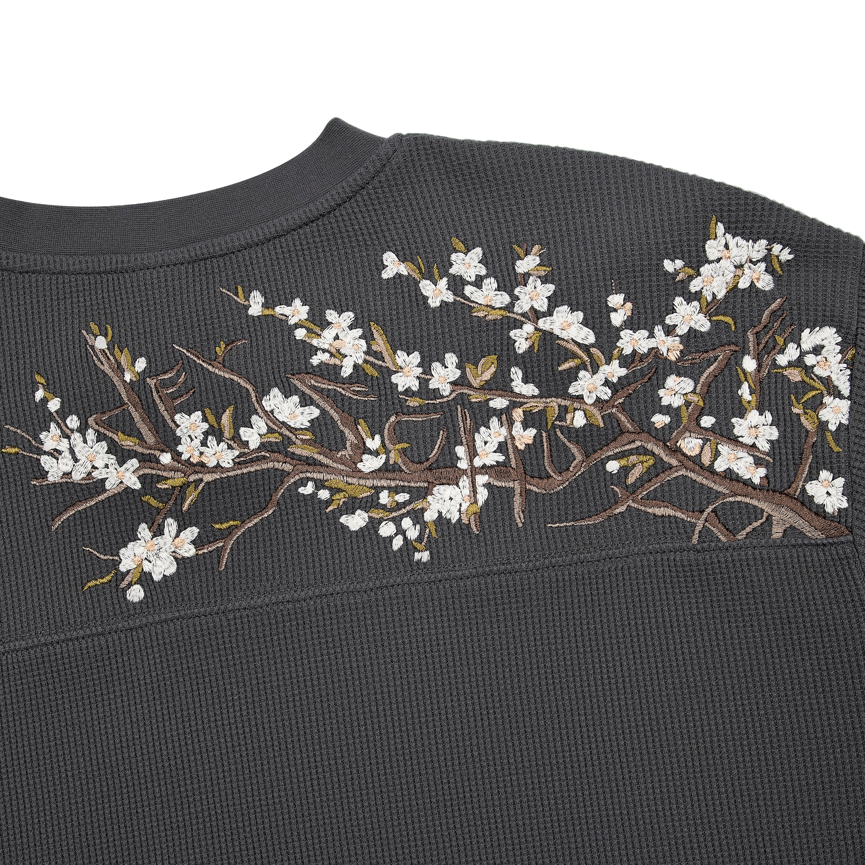 "blossom" waffle Longsleeve anthracite-Fineriform