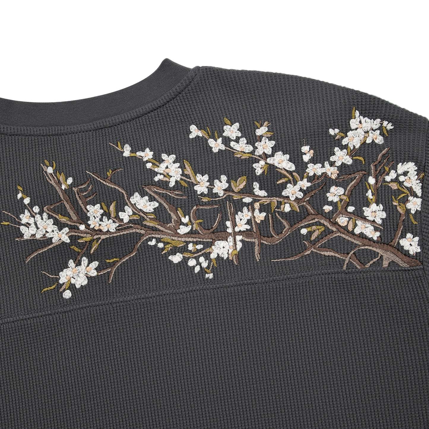 "blossom" waffle Longsleeve anthracite-Fineriform