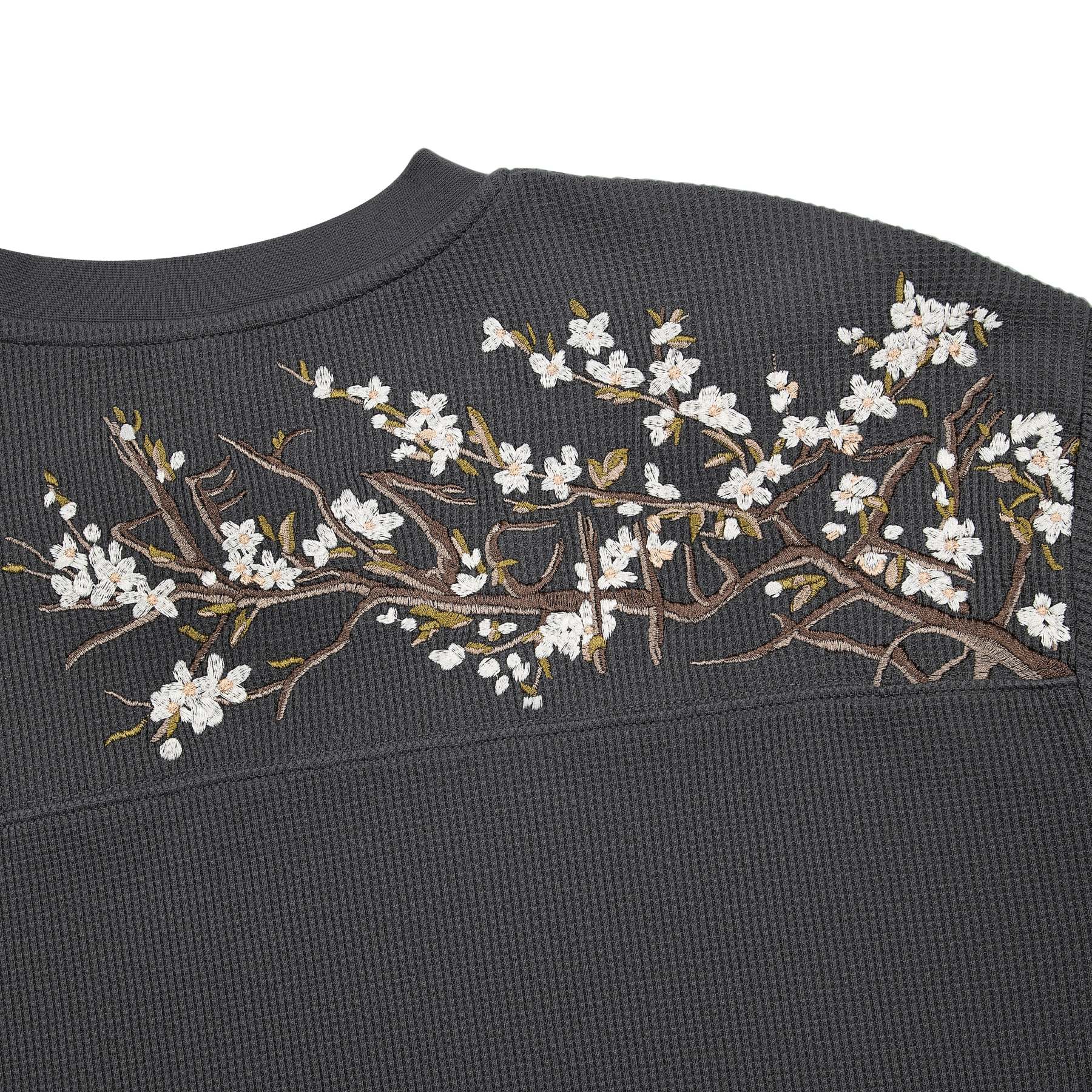 "blossom" waffle Longsleeve anthracite-Fineriform