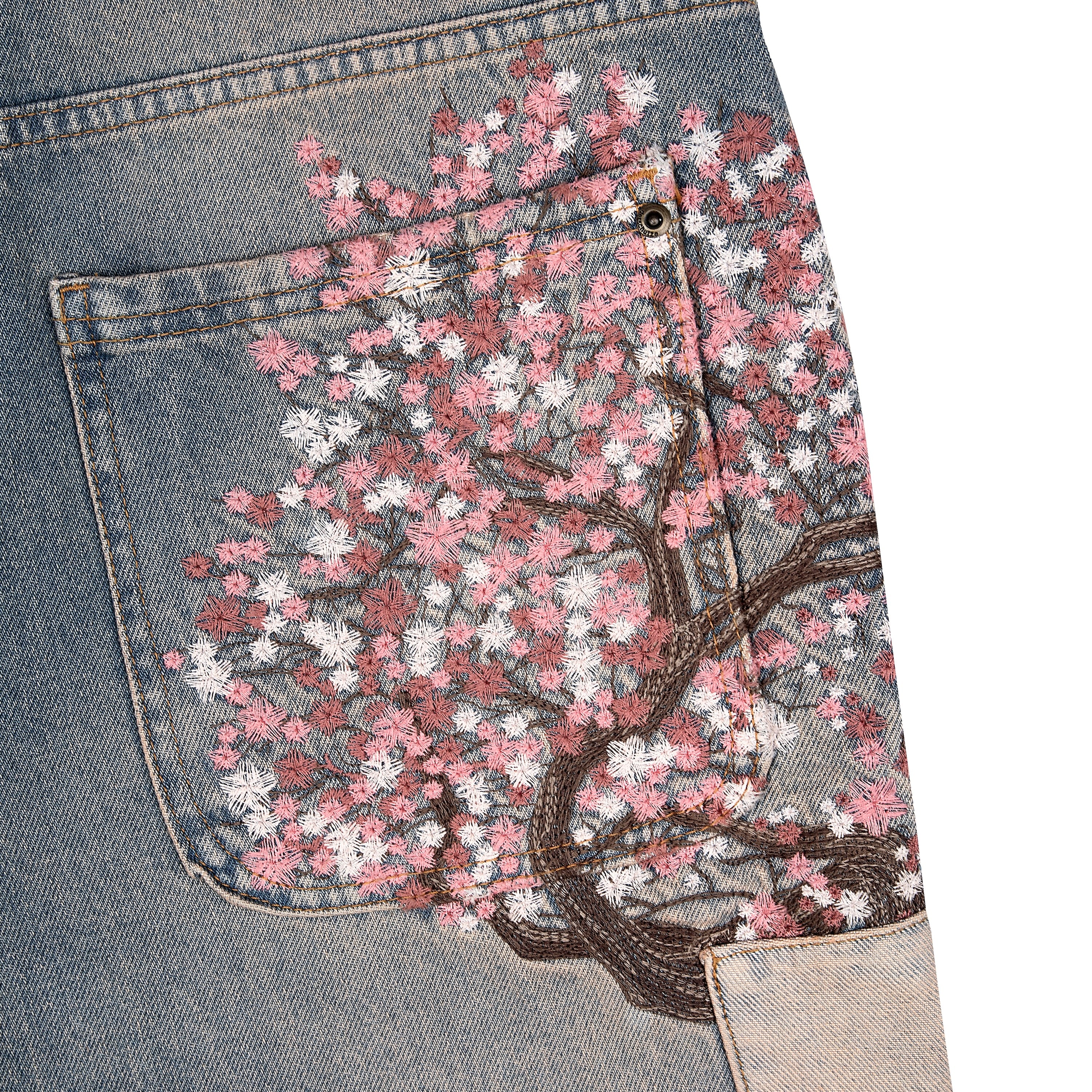 "blossom v2" patchwork Denim light blue-Fineriform