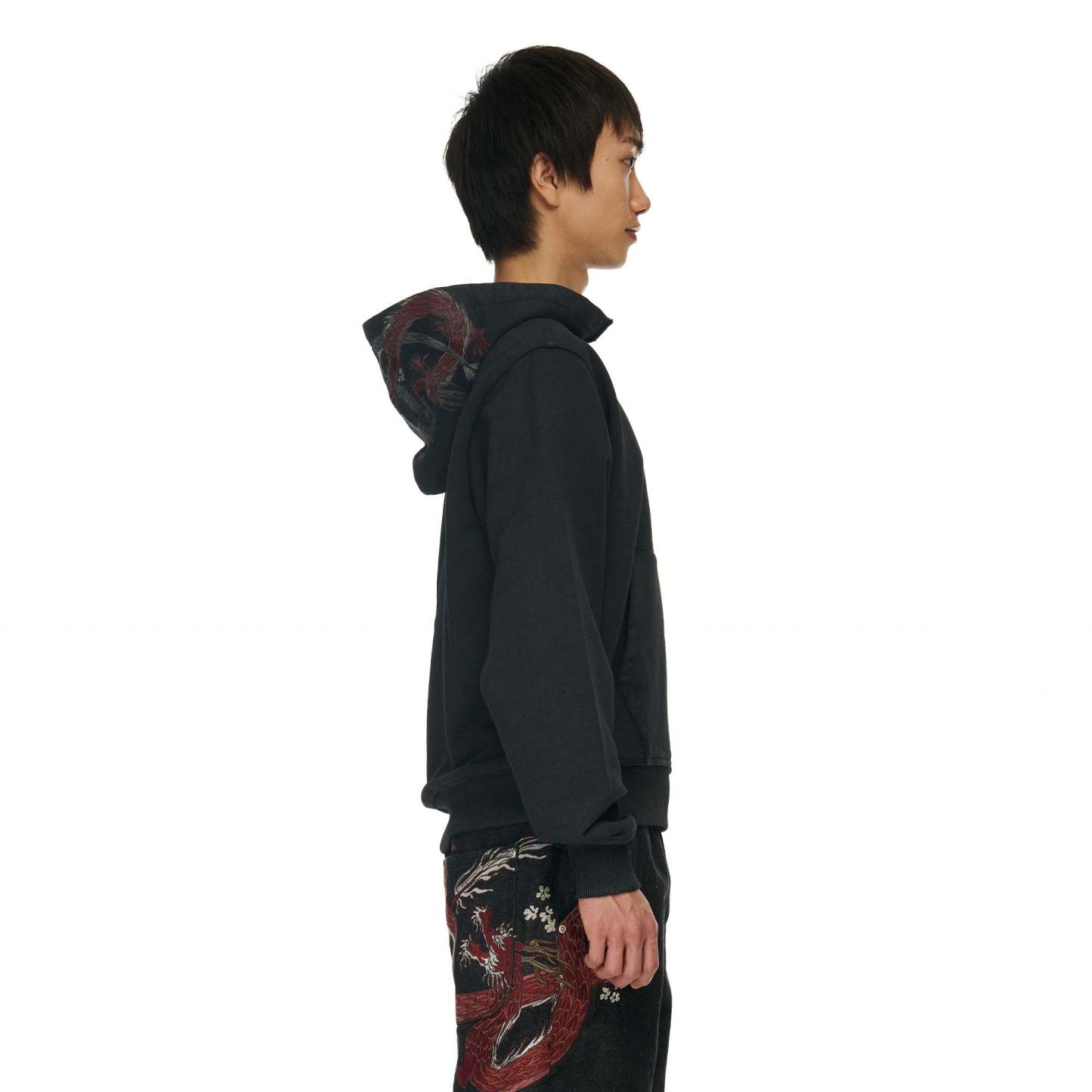 "yakuza" Hoodie black 02-Fineriform