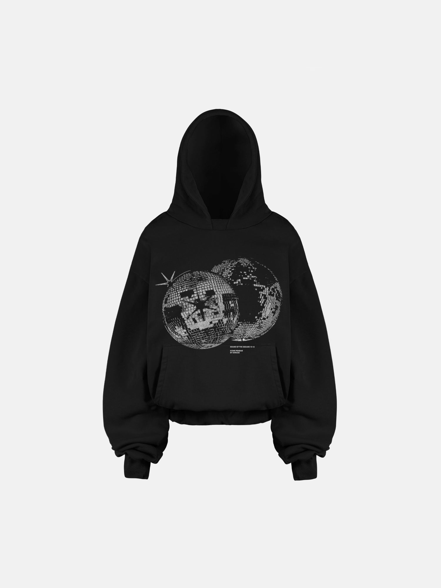 THE DISCO HOODIE - BLACK-Fineriform