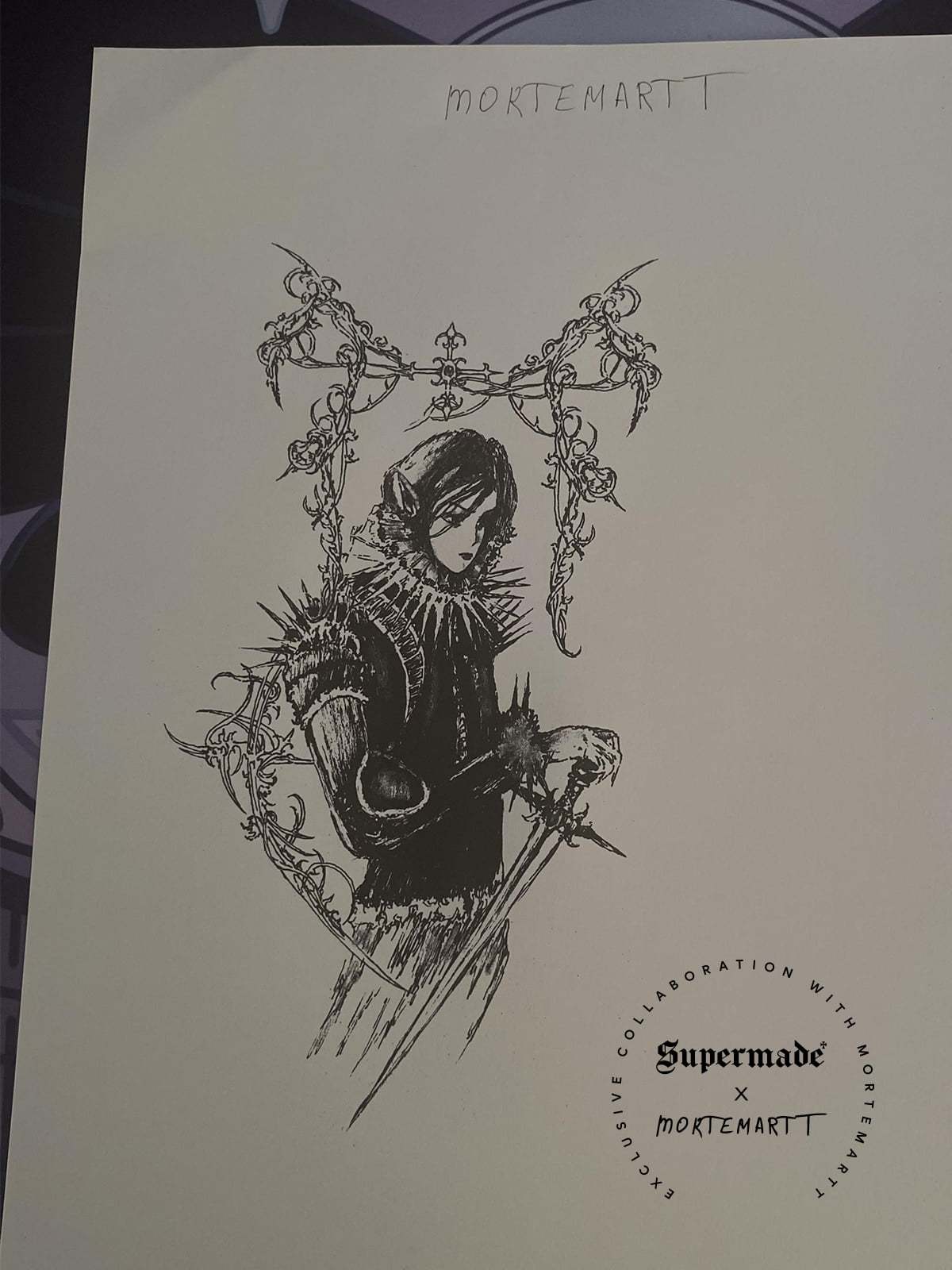 Supermade × Mortemartt Graphic Hooded Jacket- 2279-Fineriform