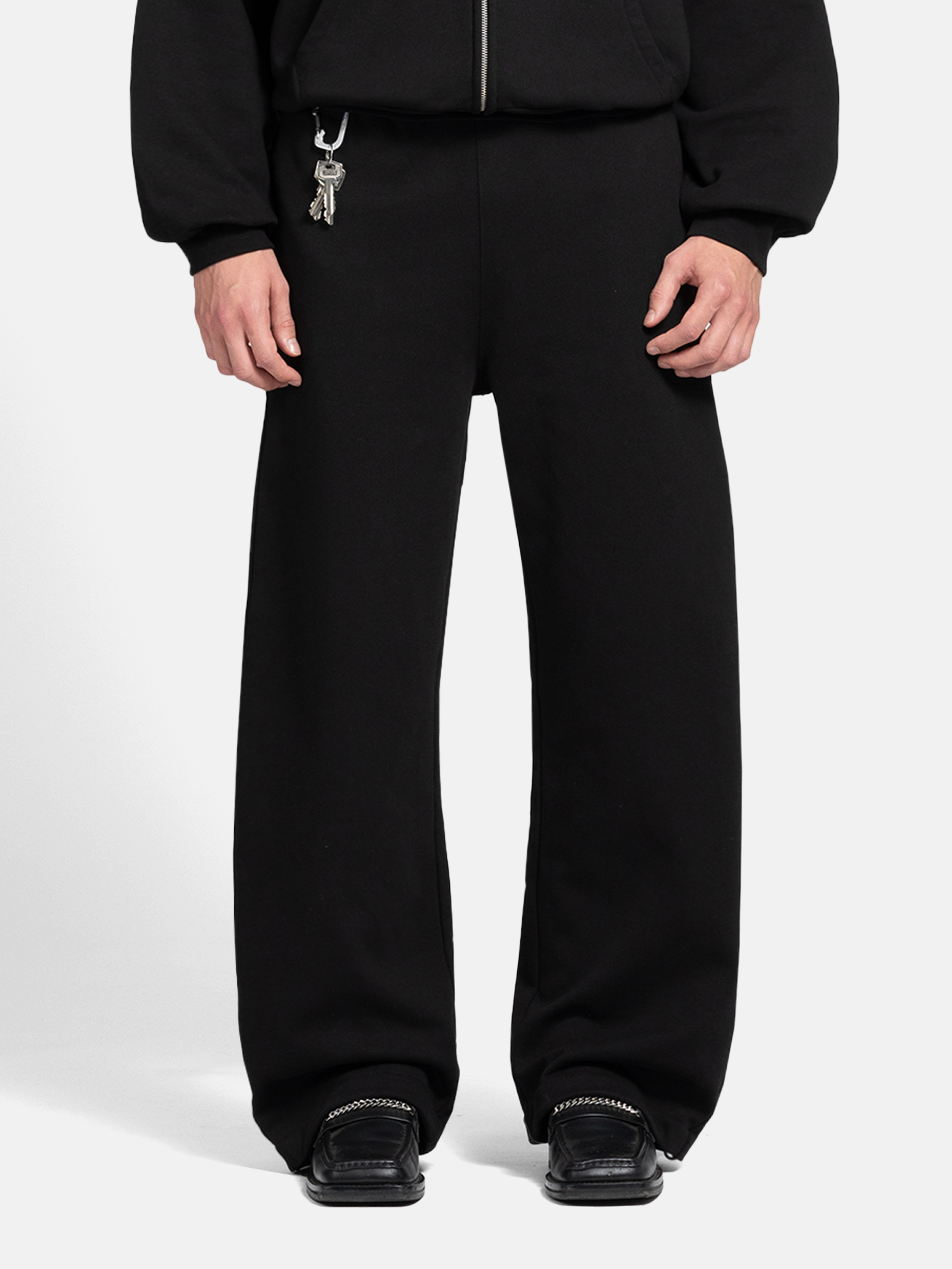 THE BLANC SWEATPANTS - BLACK-Fineriform