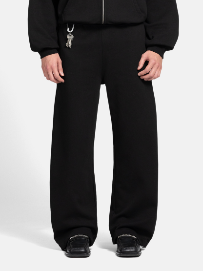 THE BLANC SWEATPANTS - BLACK-Fineriform