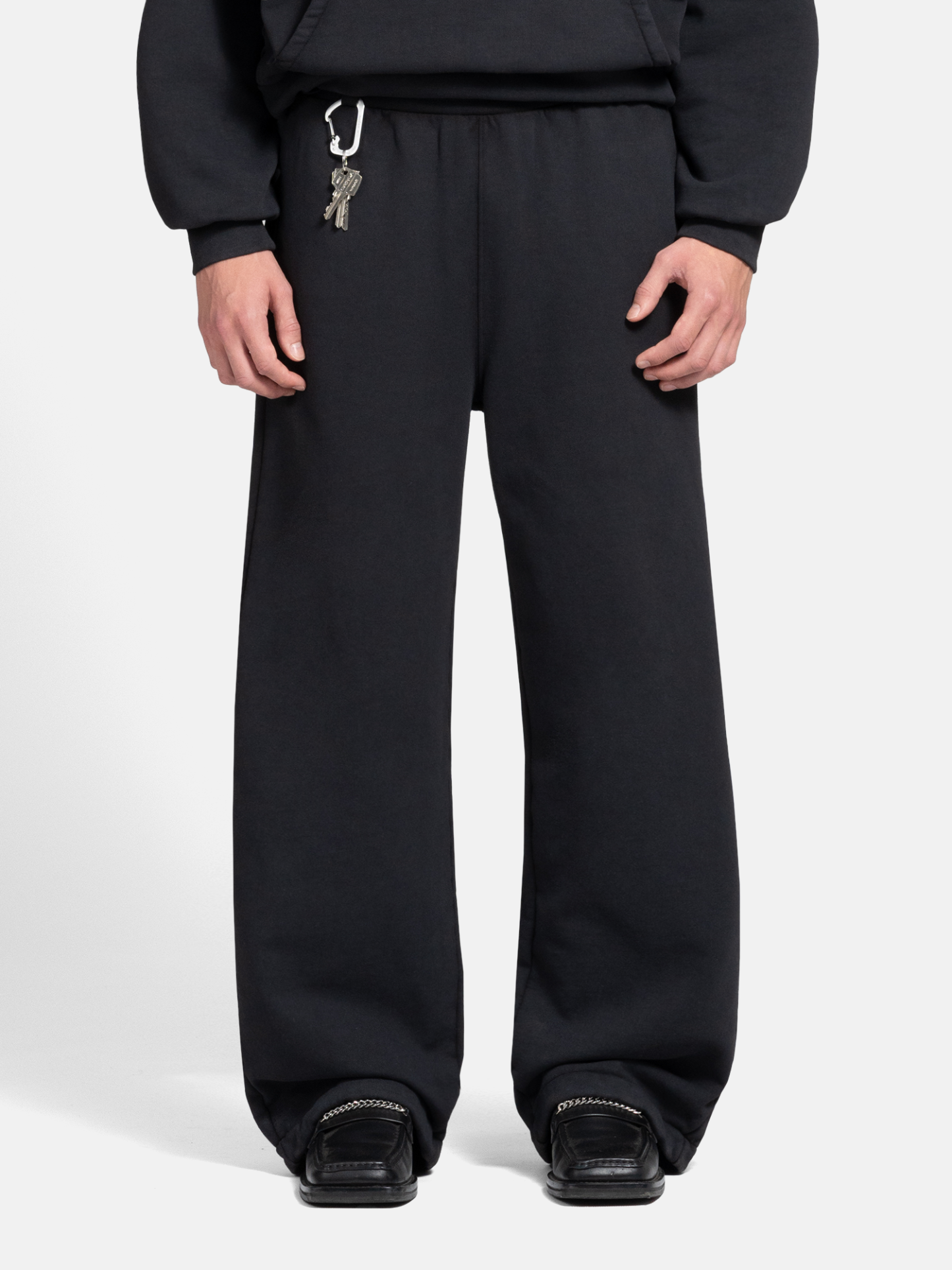 THE BLANC SWEATPANTS - VINTAGE BLACK-Fineriform