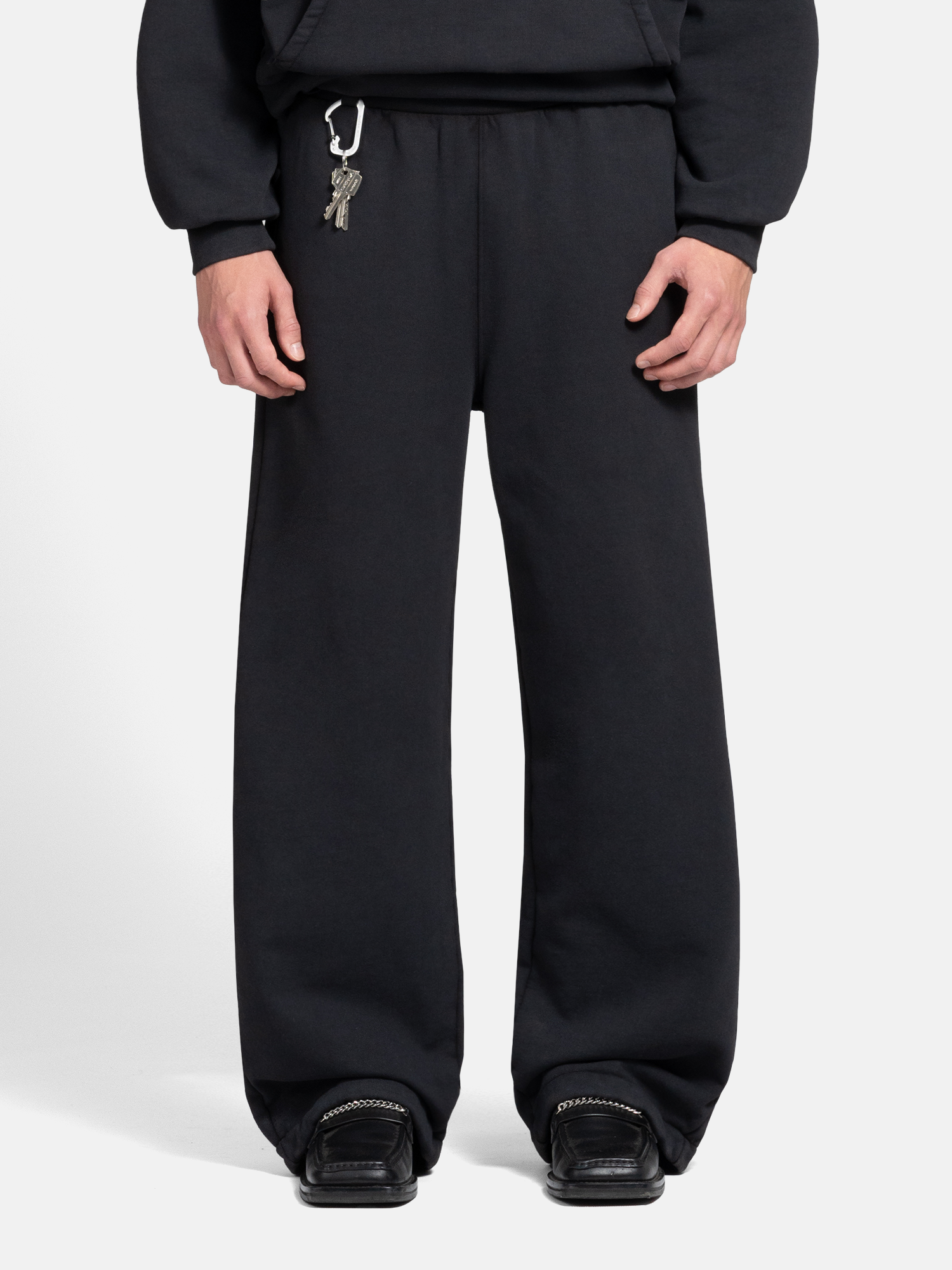 THE BLANC SWEATPANTS - VINTAGE BLACK-Fineriform