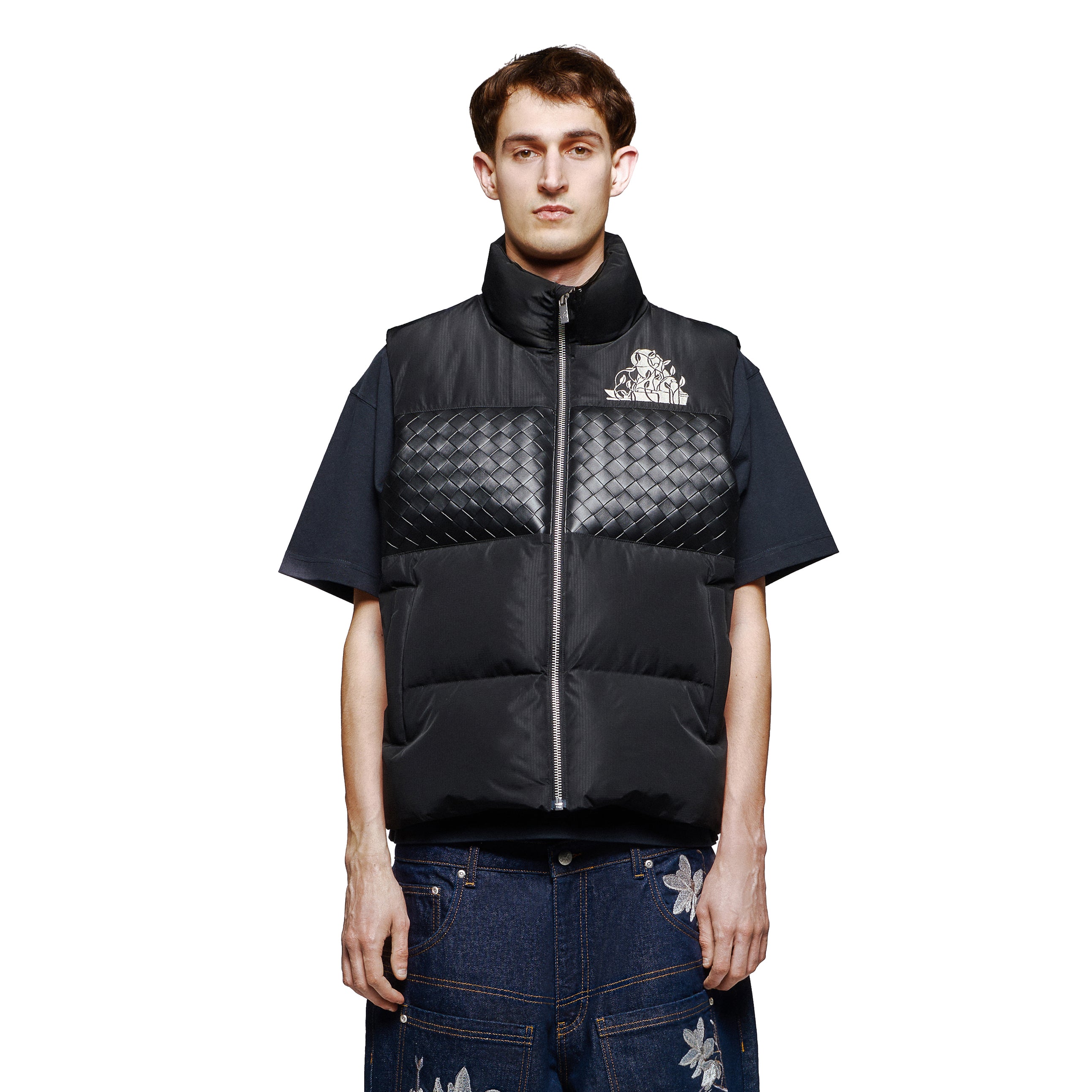 "garden of eden" Vest puffer black-Fineriform