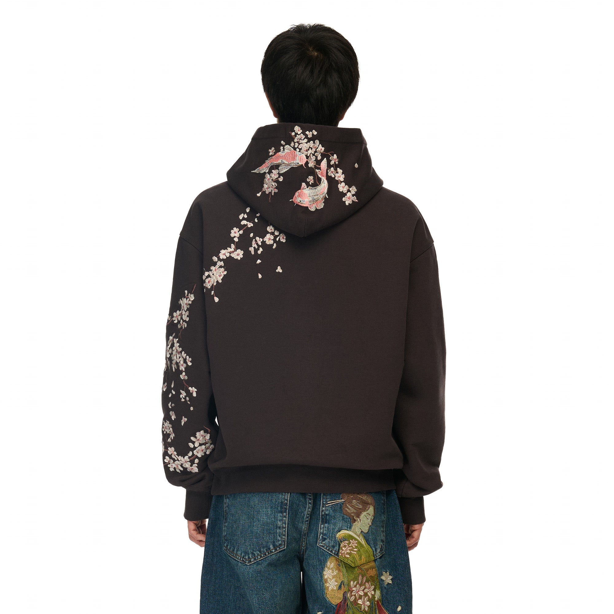 "yakuza" Hoodie brown-Fineriform