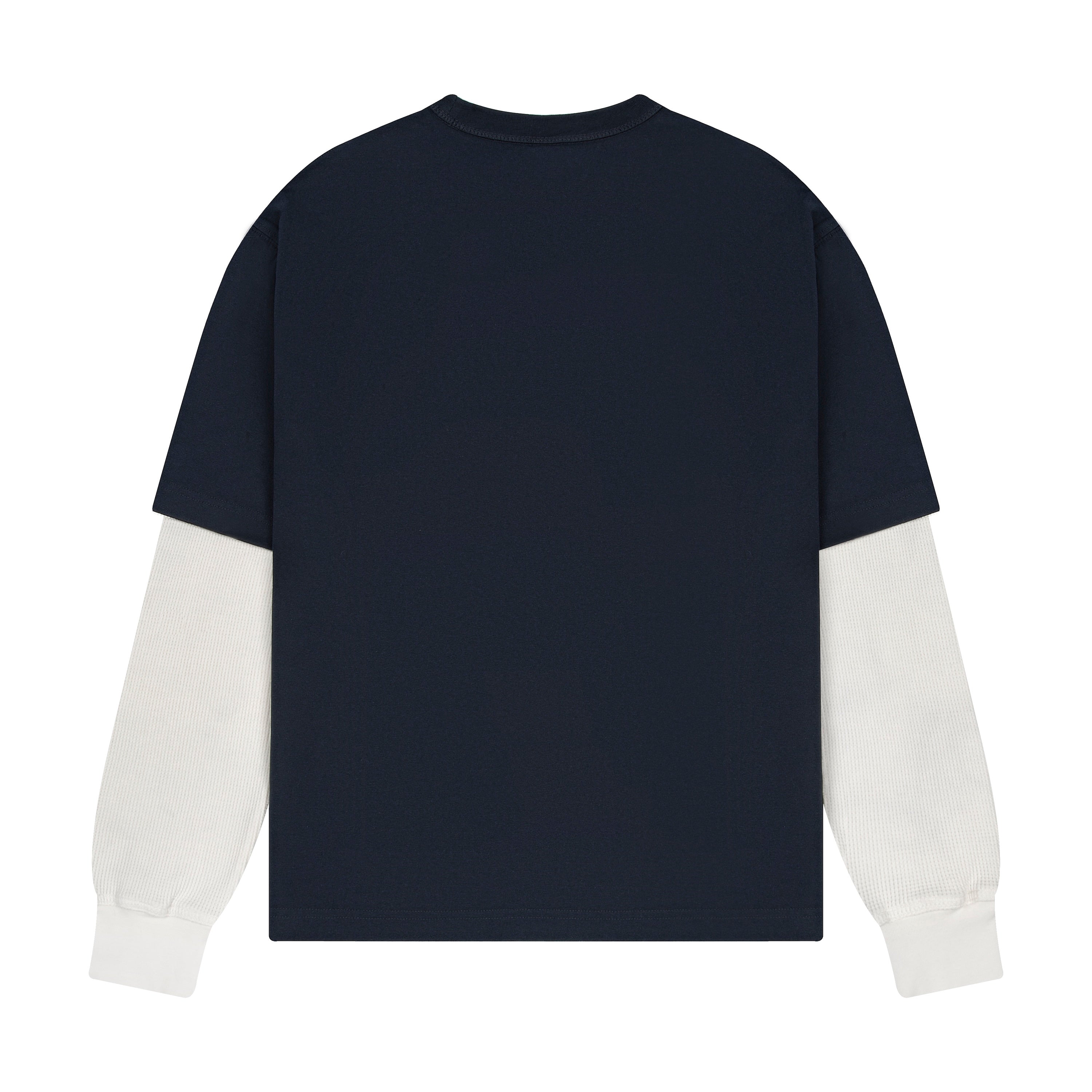 "gallery" layered Longsleeve navy-Fineriform