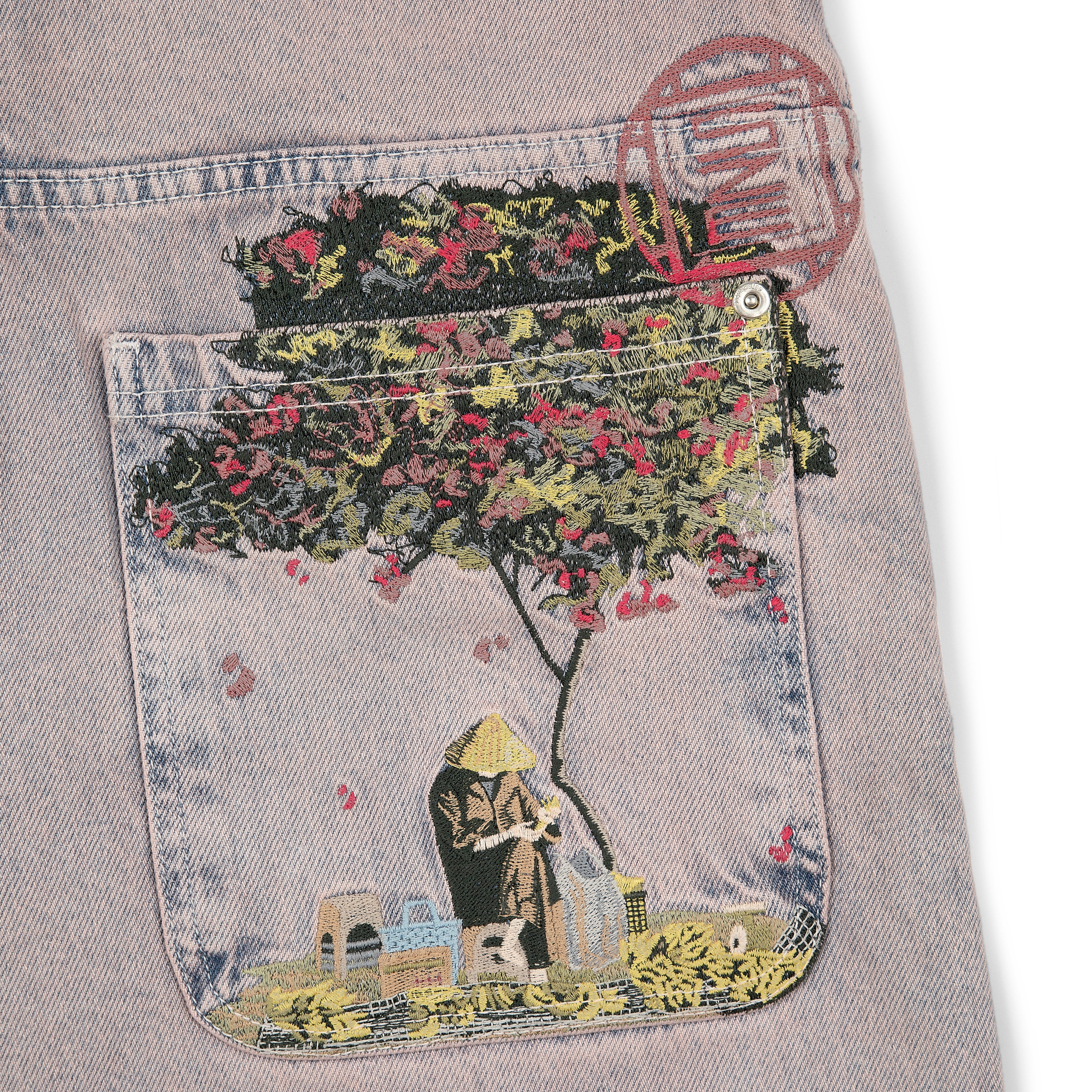 "lotus" denim faded rose-Fineriform