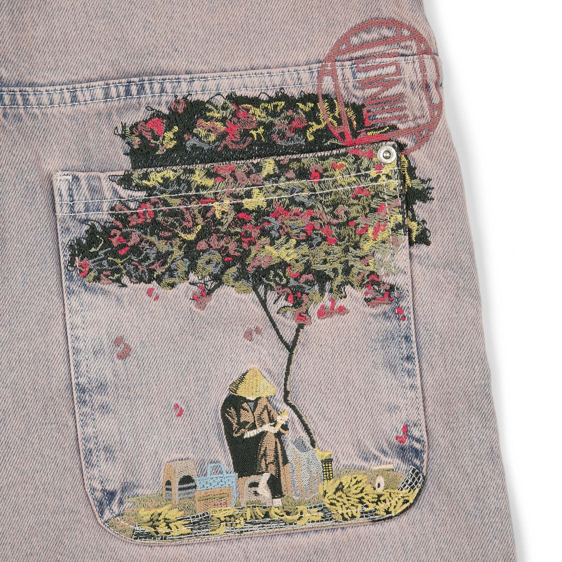 "lotus" denim faded rose-Fineriform