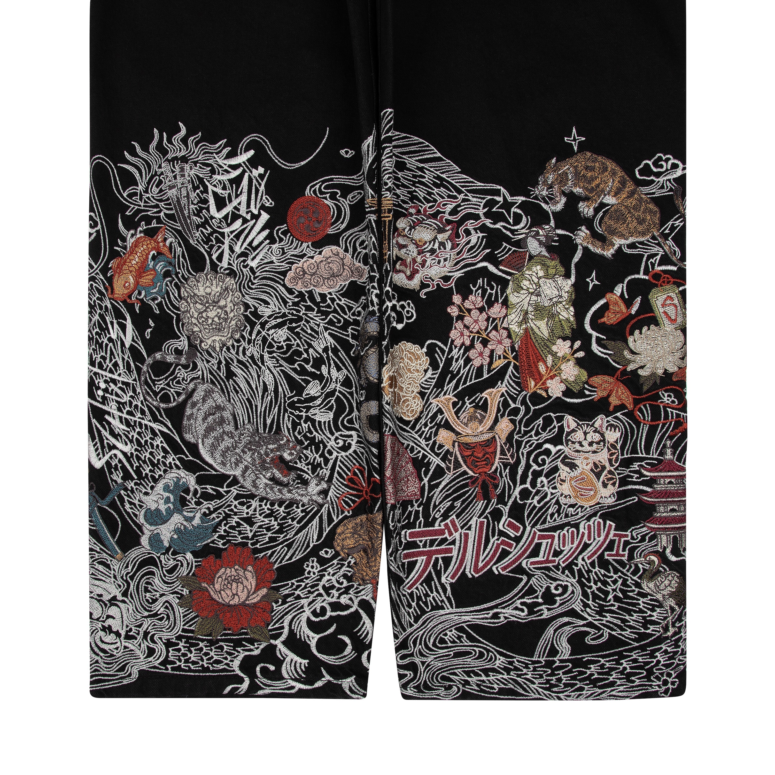 "yakuza" Denim black 02-Fineriform