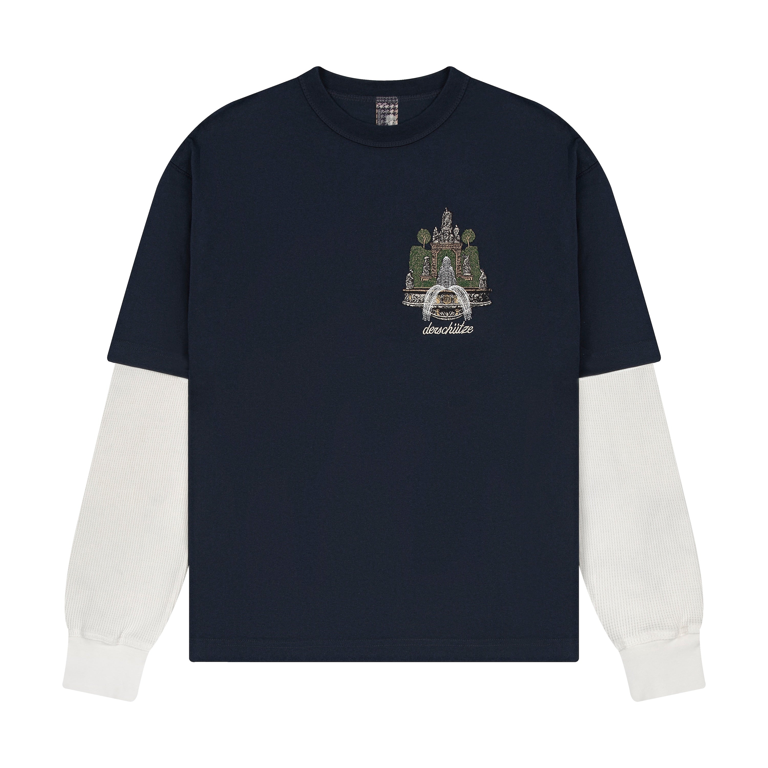 "gallery" layered Longsleeve navy-Fineriform