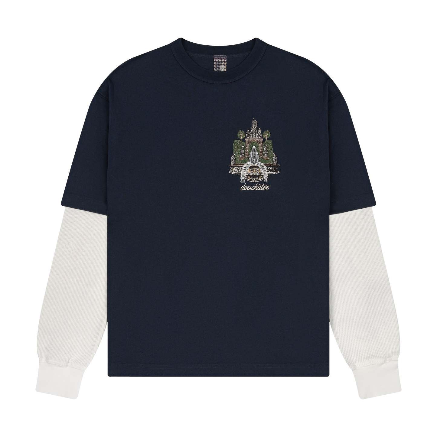 "gallery" layered Longsleeve navy-Fineriform