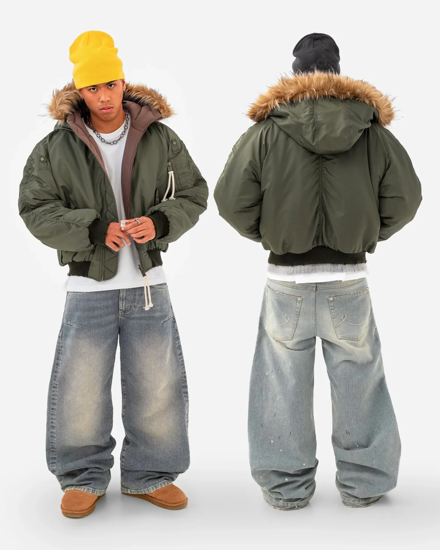 Fur Bomber Jacket-Fineriform