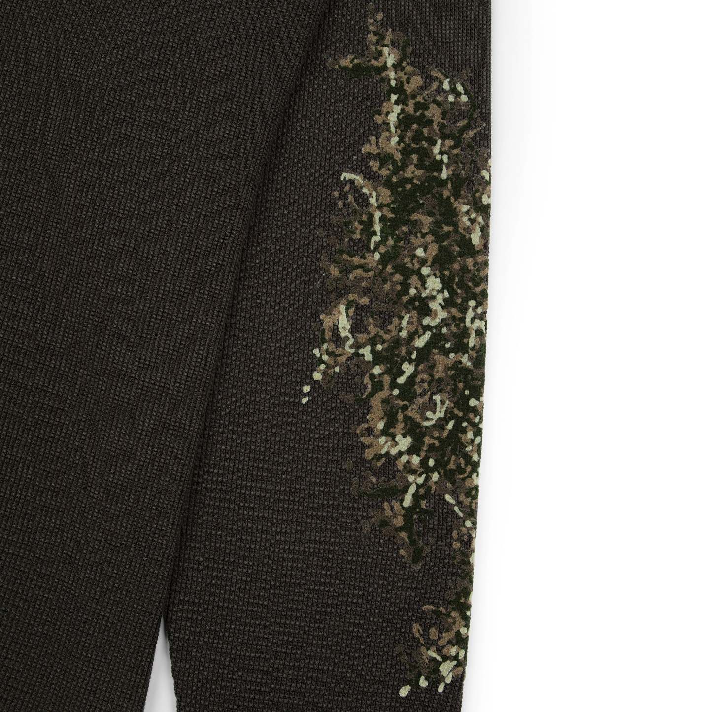 "NYC to RIO" waffle Longsleeve dark forest green-Fineriform