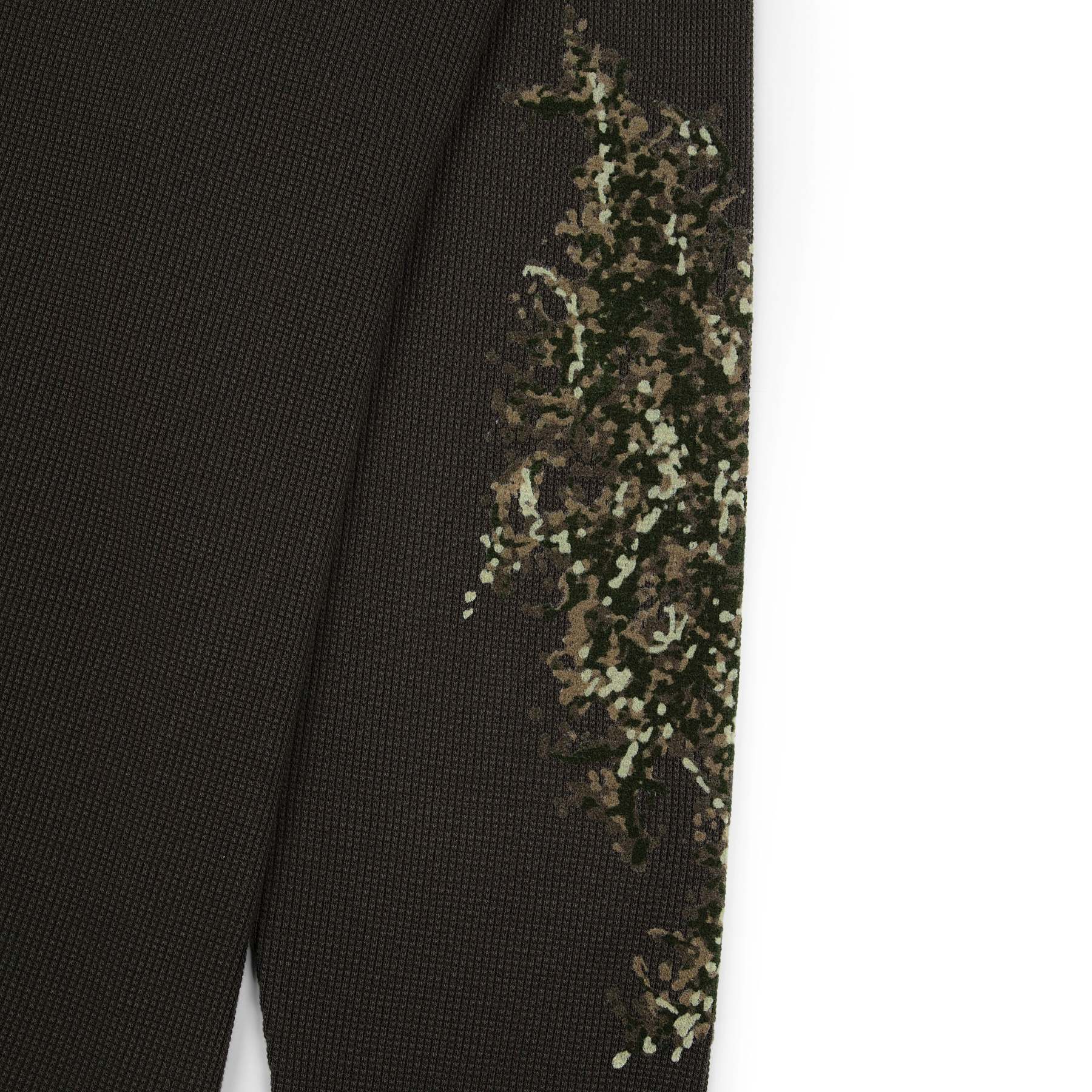 "NYC to RIO" waffle Longsleeve dark forest green-Fineriform