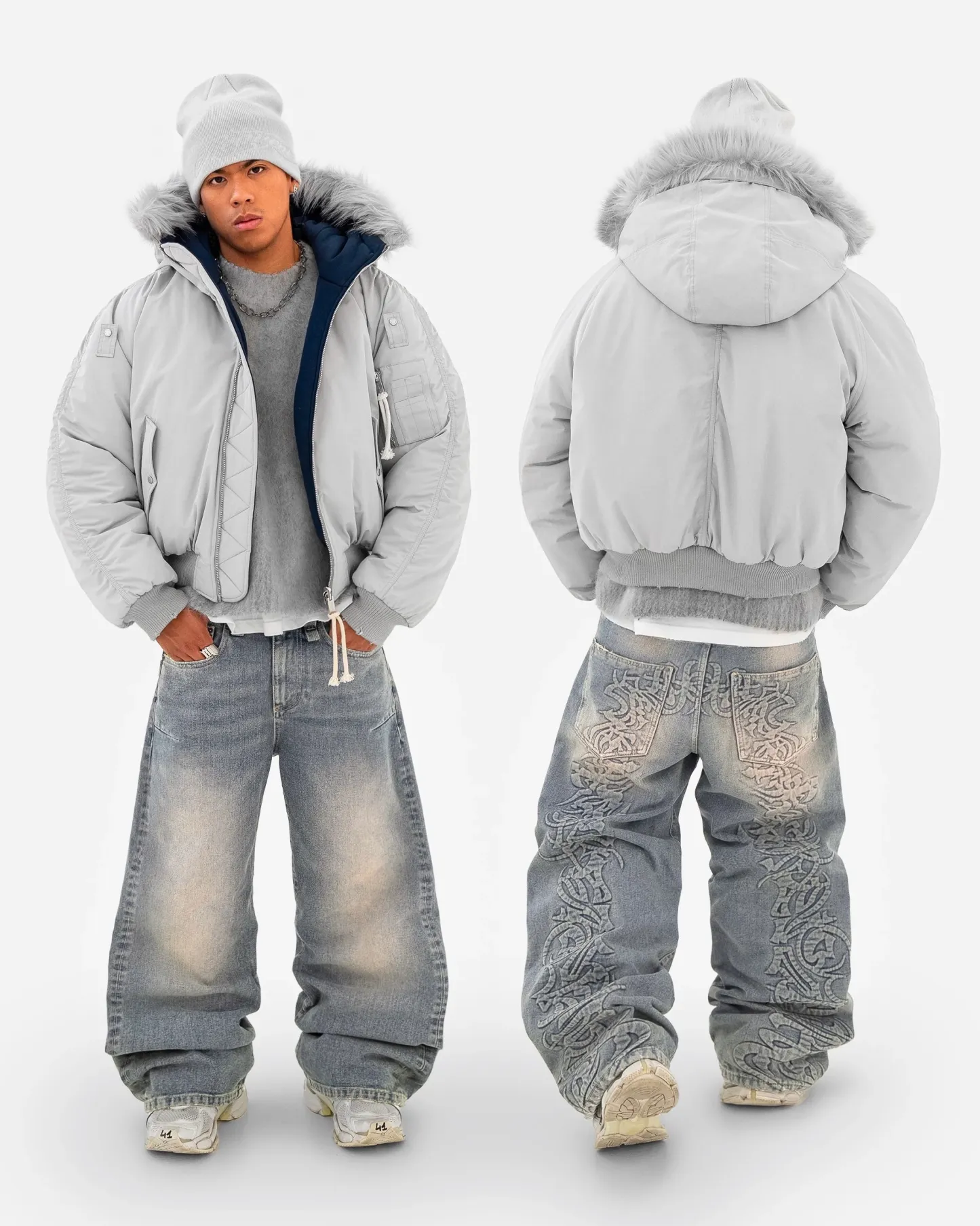 Fur Bomber Jacket-Fineriform