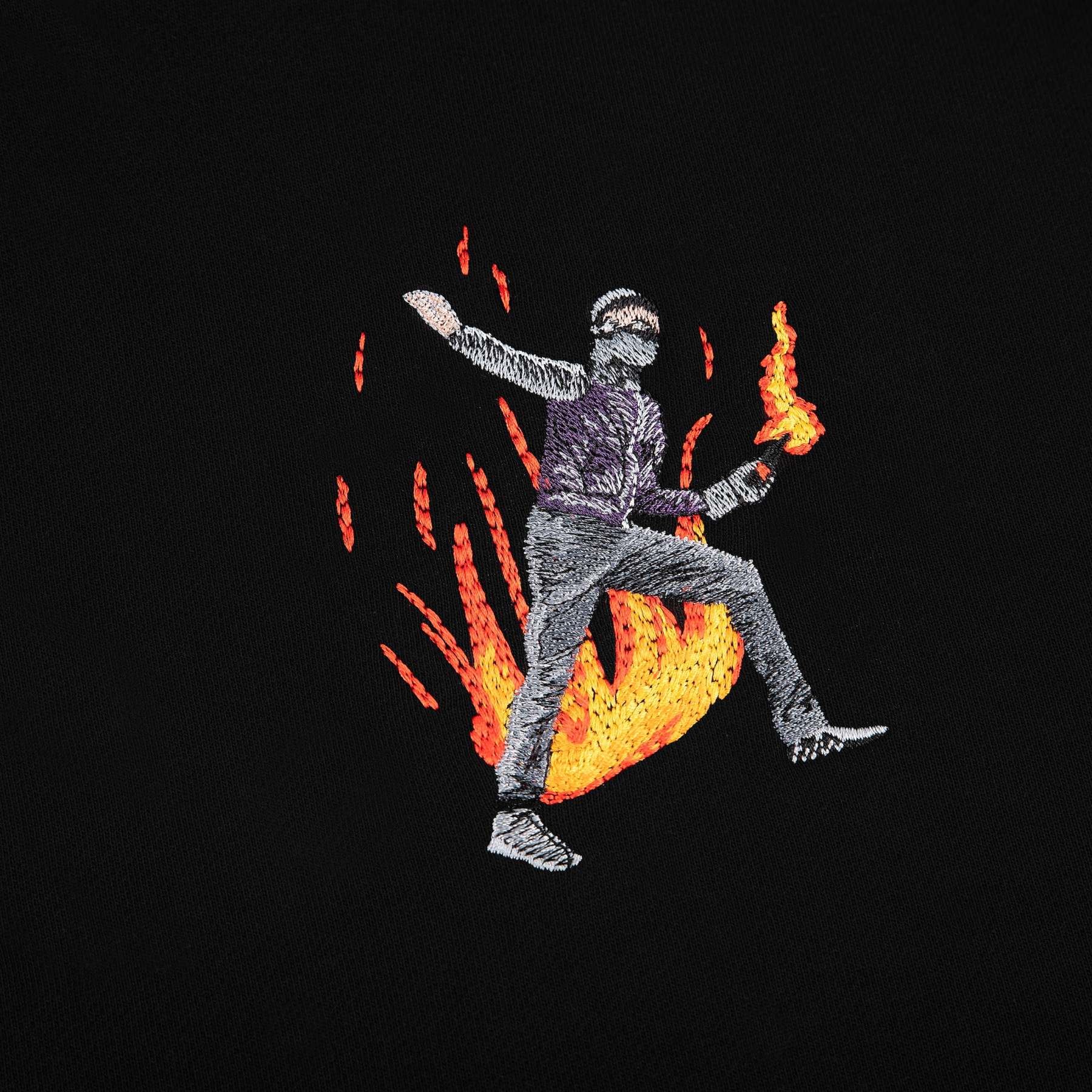 "riot" Hoodie black-Fineriform