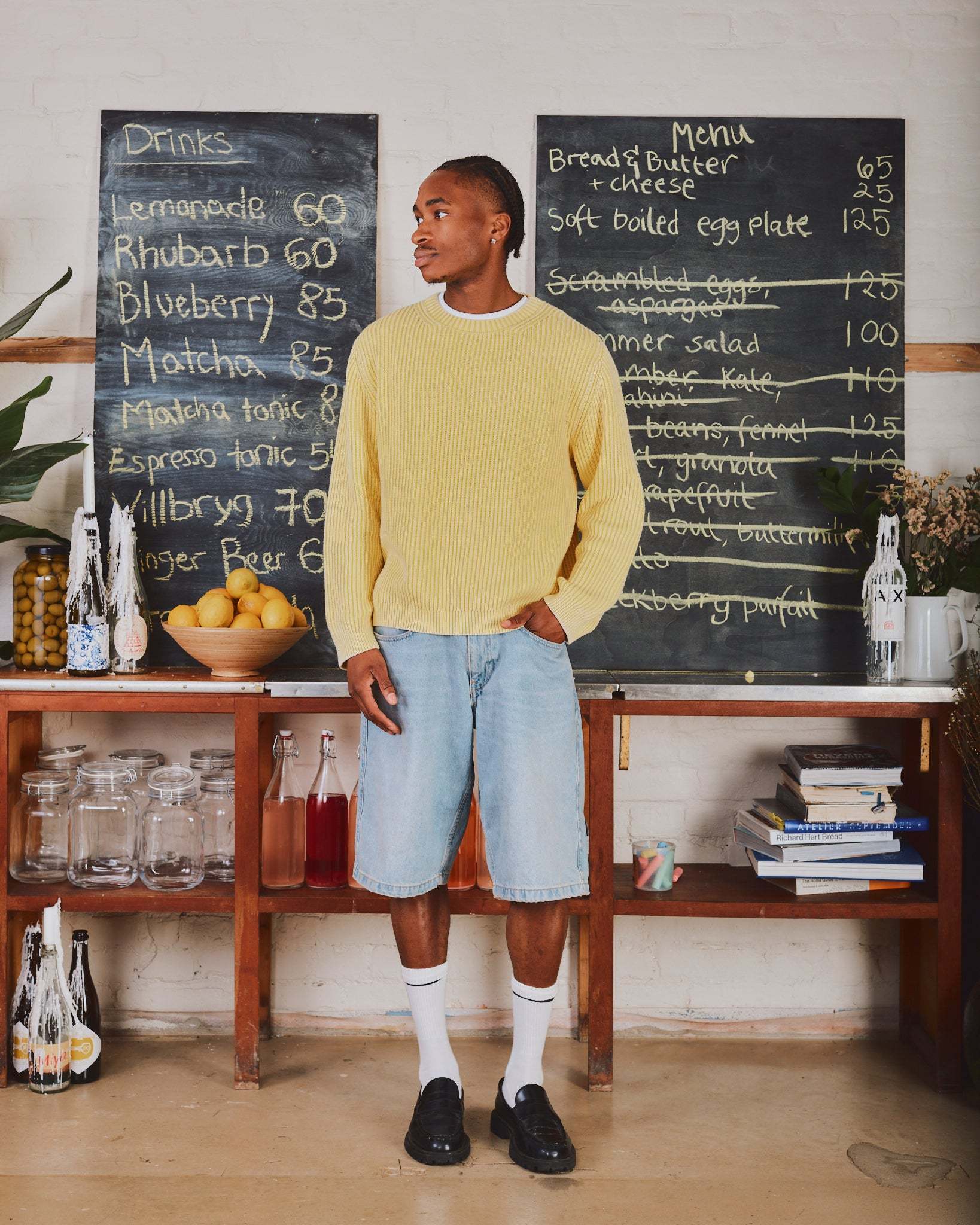 WASHED KNIT YELLOW-Fineriform
